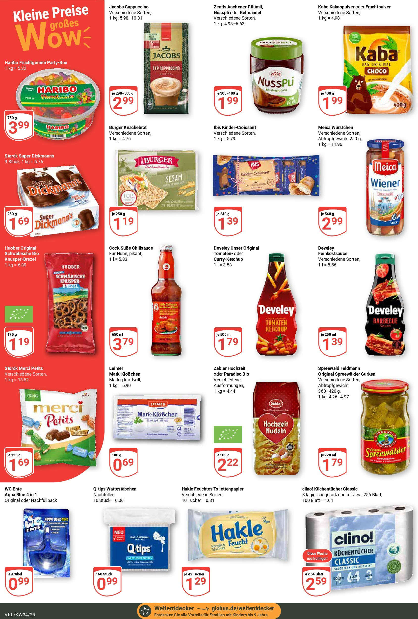 Globus prospekt Völklingen	 (ab 17.08.2025) » Angebote online | Seite: 6 | Produkte: Burger, Nudeln, Gurken, Feuchtes Toilettenpapier