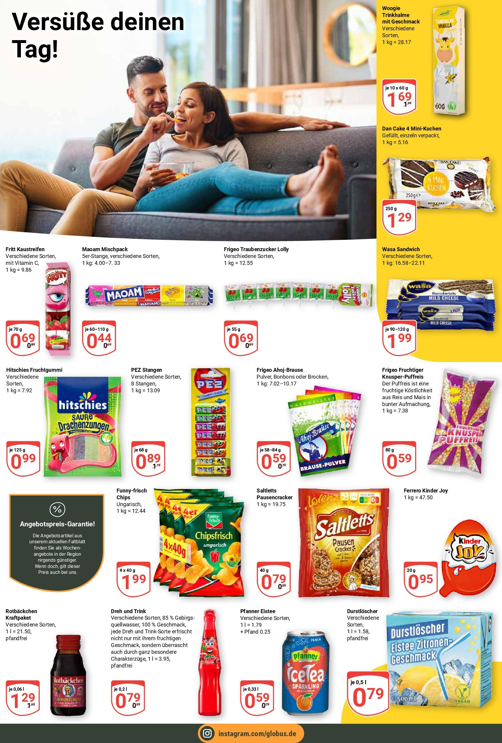 Globus prospekt Siegen	 (ab 17.08.2025) » Angebote online | Seite: 20 | Produkte: Kinder joy, Zucker, Reis, Kuchen