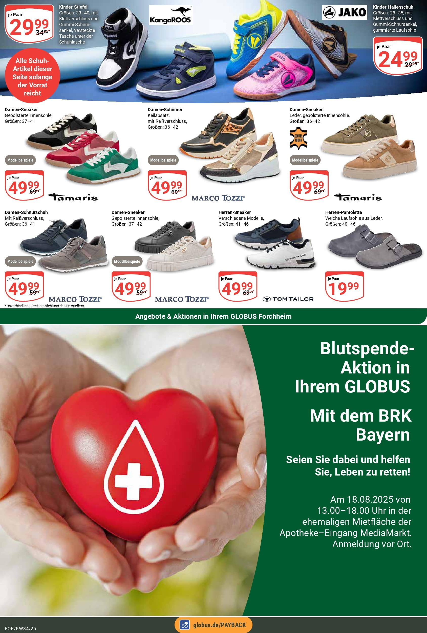 Globus prospekt Forchheim	 (ab 17.08.2025) » Angebote online | Seite: 19 | Produkte: Tasche, Uhr