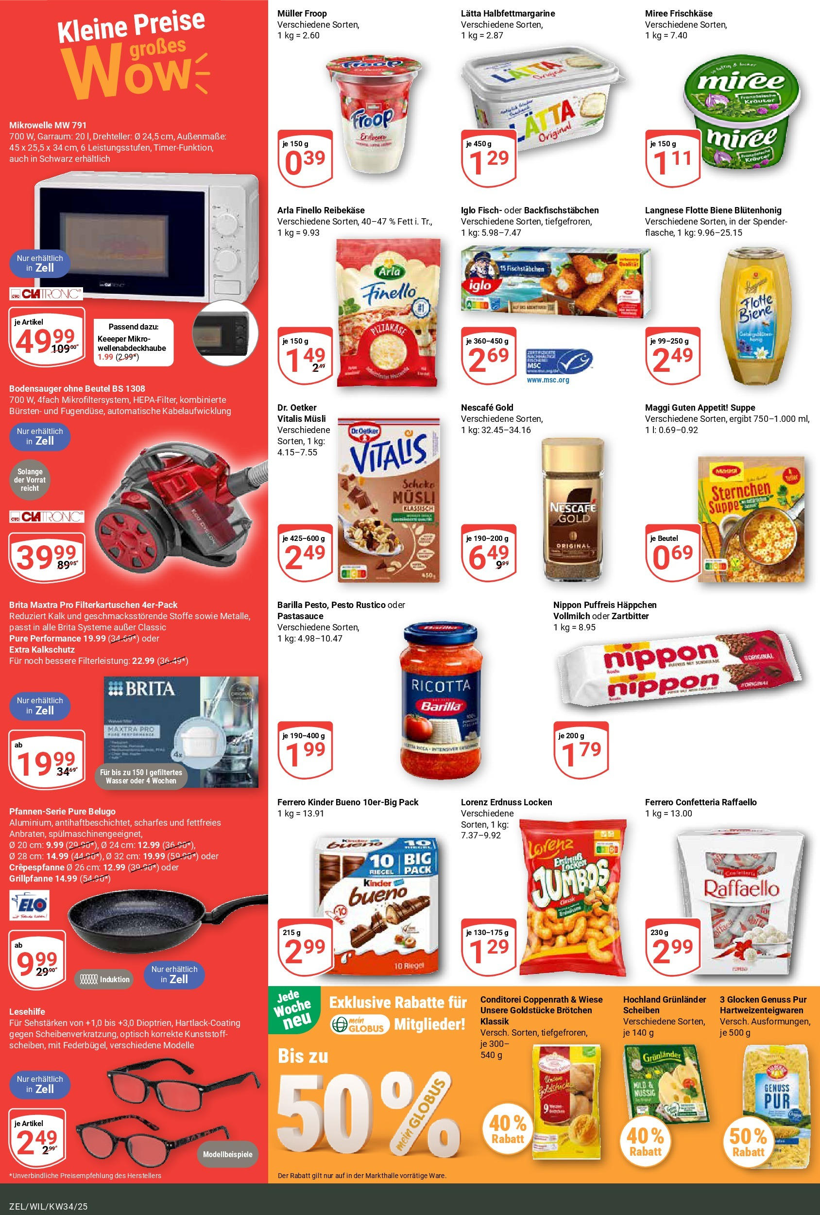 Globus prospekt Zell/mosel	 (ab 17.08.2025) » Angebote online | Seite: 2 | Produkte: Musli, Mikrowelle, Reibekase, Frischkase