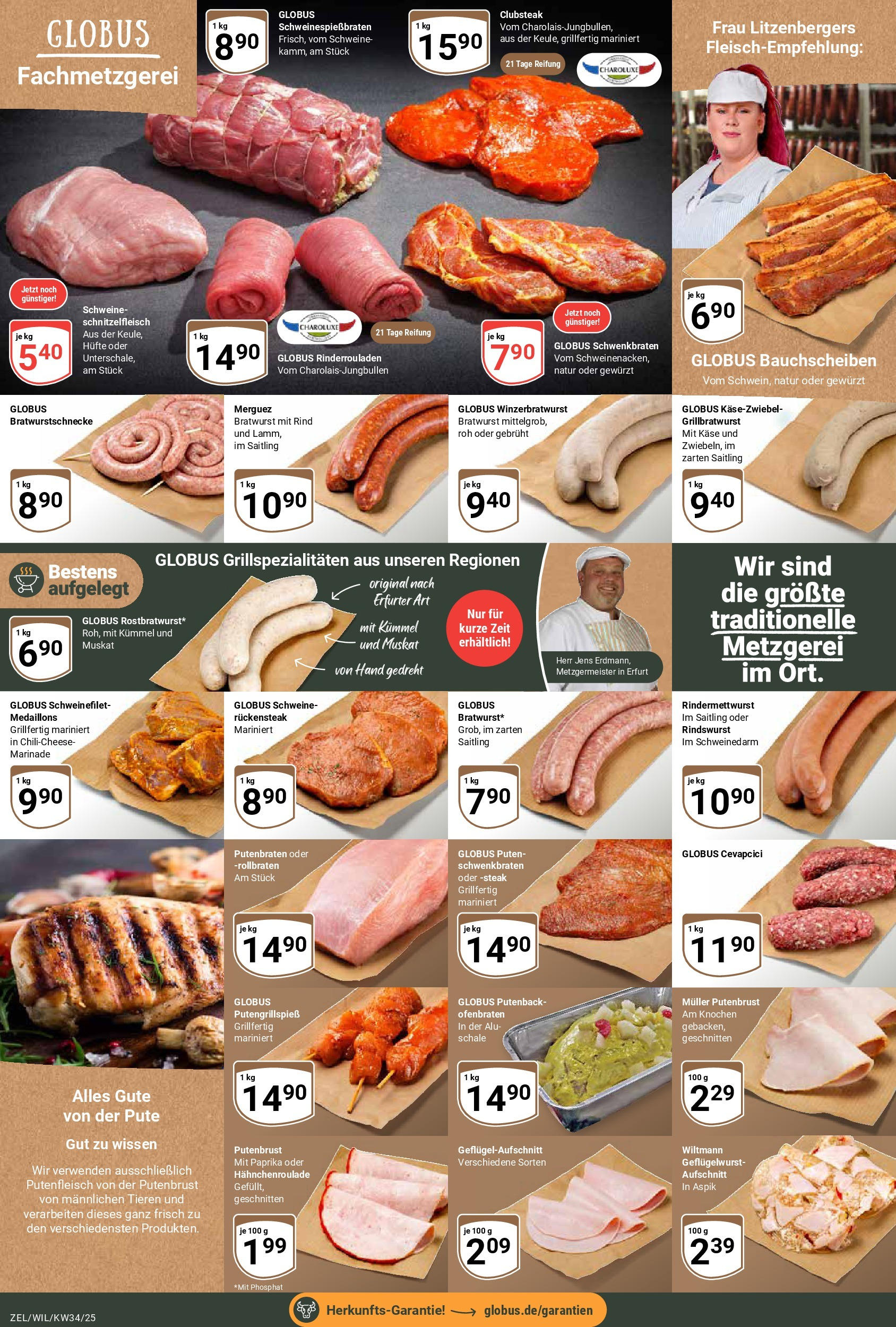 Globus prospekt Zell/mosel	 (ab 17.08.2025) » Angebote online | Seite: 7 | Produkte: Käse, Cevapcici, Schweinefilet, Steak