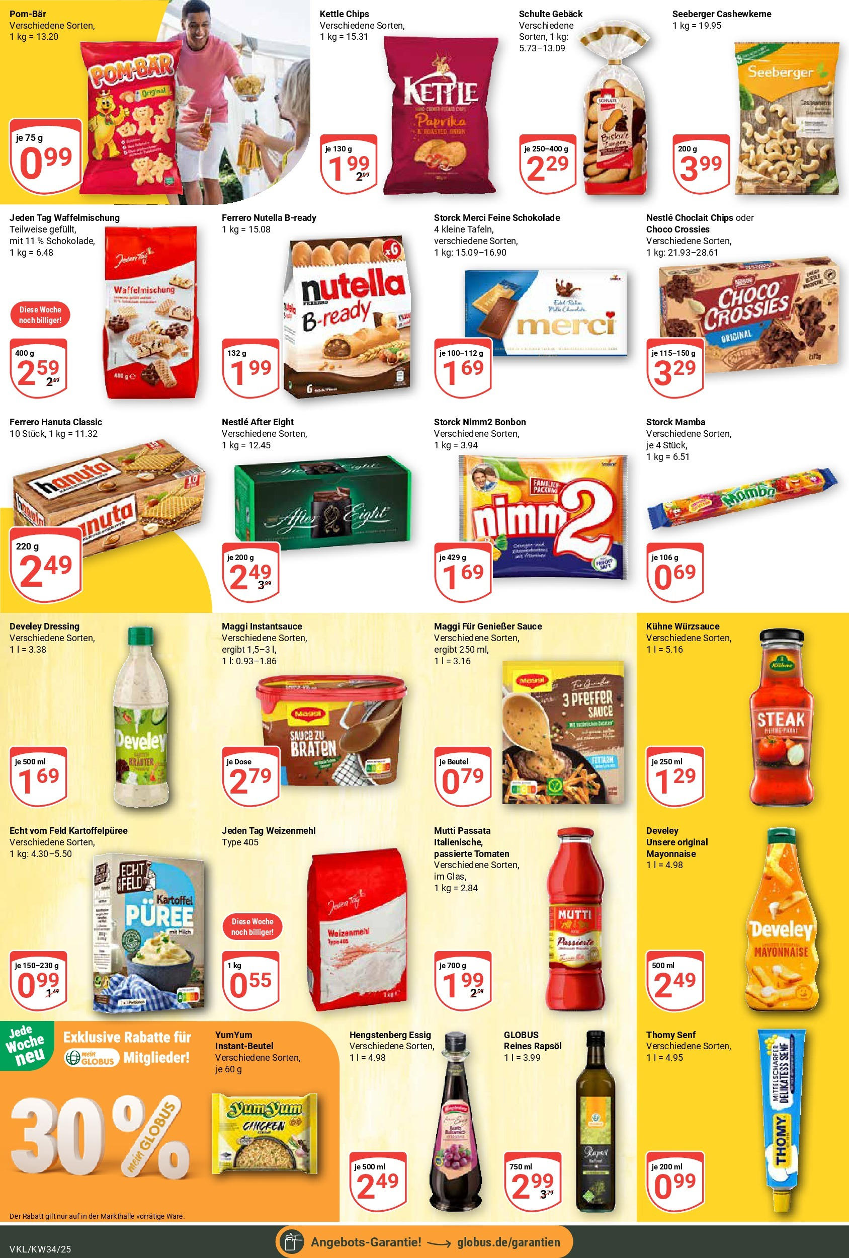 Globus prospekt Völklingen	 (ab 17.08.2025) » Angebote online | Seite: 16 | Produkte: Maggi, Schokolade, Essig, Dressing