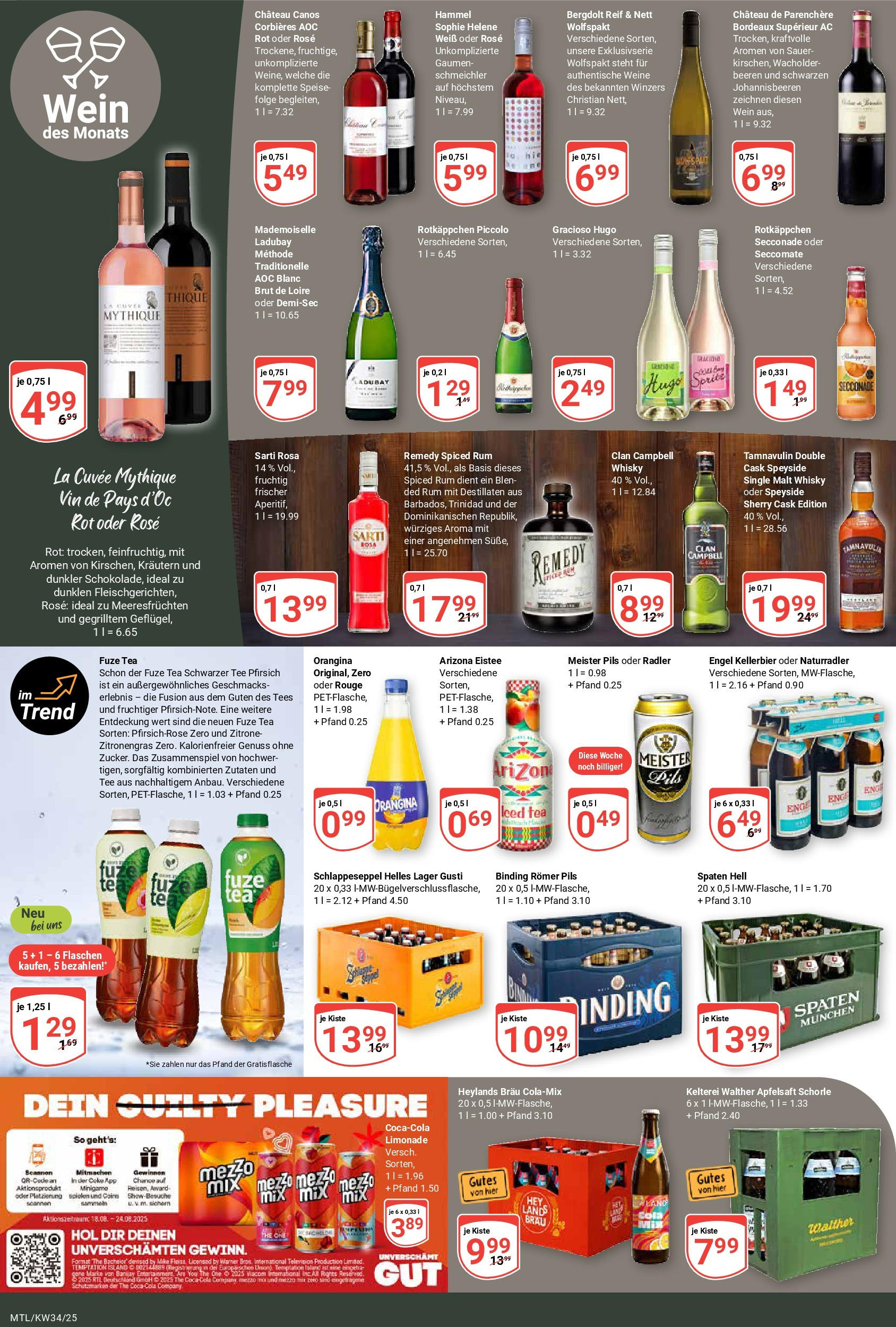 Globus prospekt Maintal-Dörnigheim	 (ab 17.08.2025) » Angebote online | Seite: 15 | Produkte: Zitronengras, Rouge, Radler, Tee