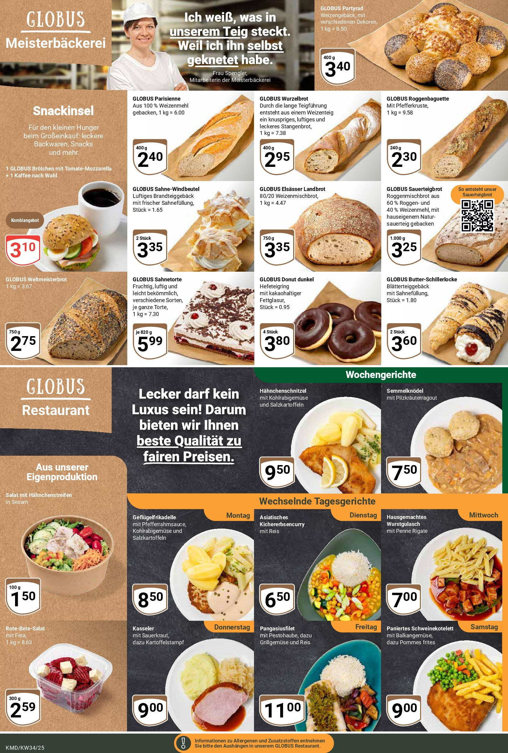 Globus prospekt Köln	 (ab 17.08.2025) » Angebote online | Seite: 10 | Produkte: Weizenmehl, Pommes frites, Reis, Salat