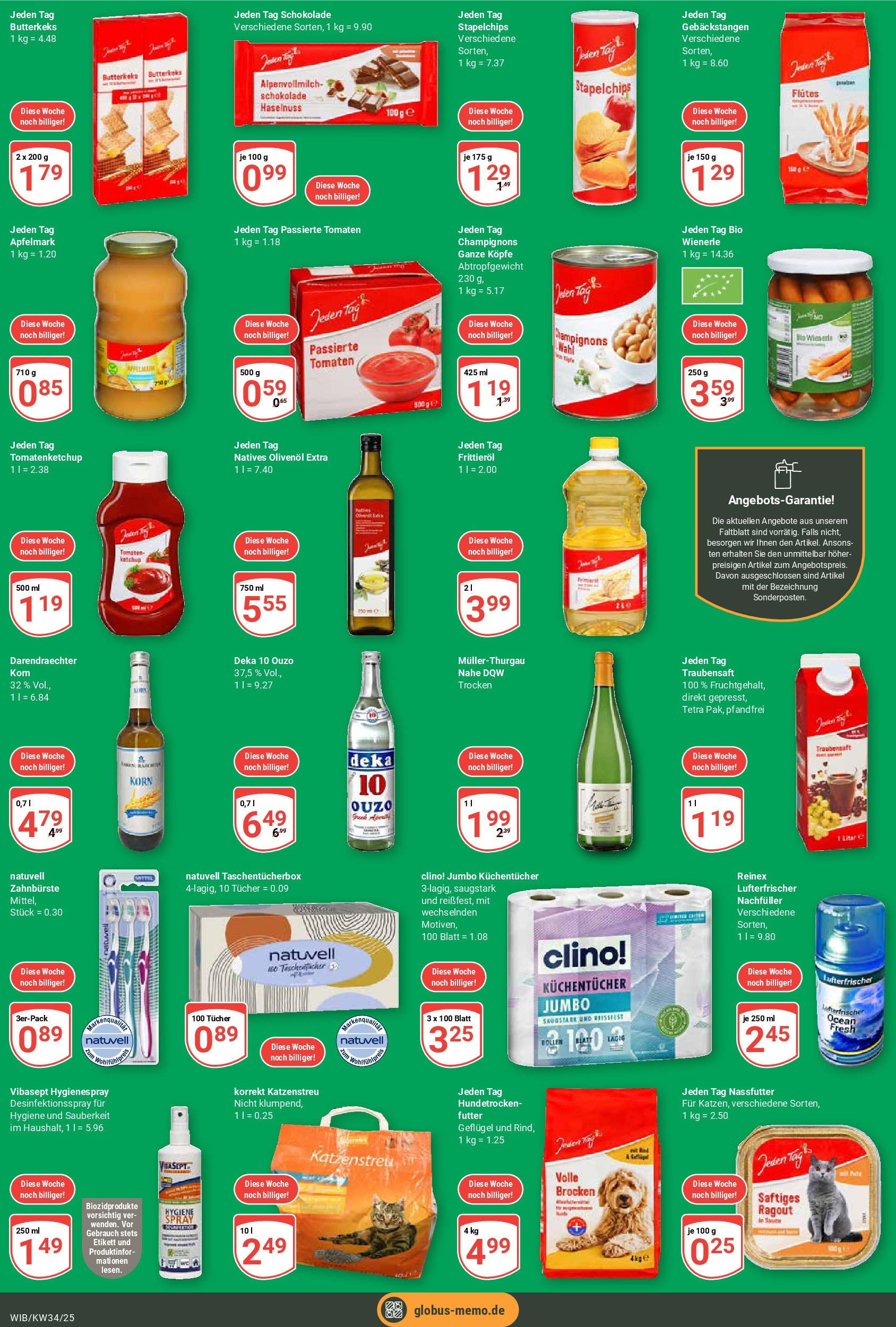 Globus prospekt Wiesbaden-Nordenstadt	 (ab 17.08.2025) » Angebote online | Seite: 6 | Produkte: Ouzo, Tomaten, Champignons, Zahnbürste