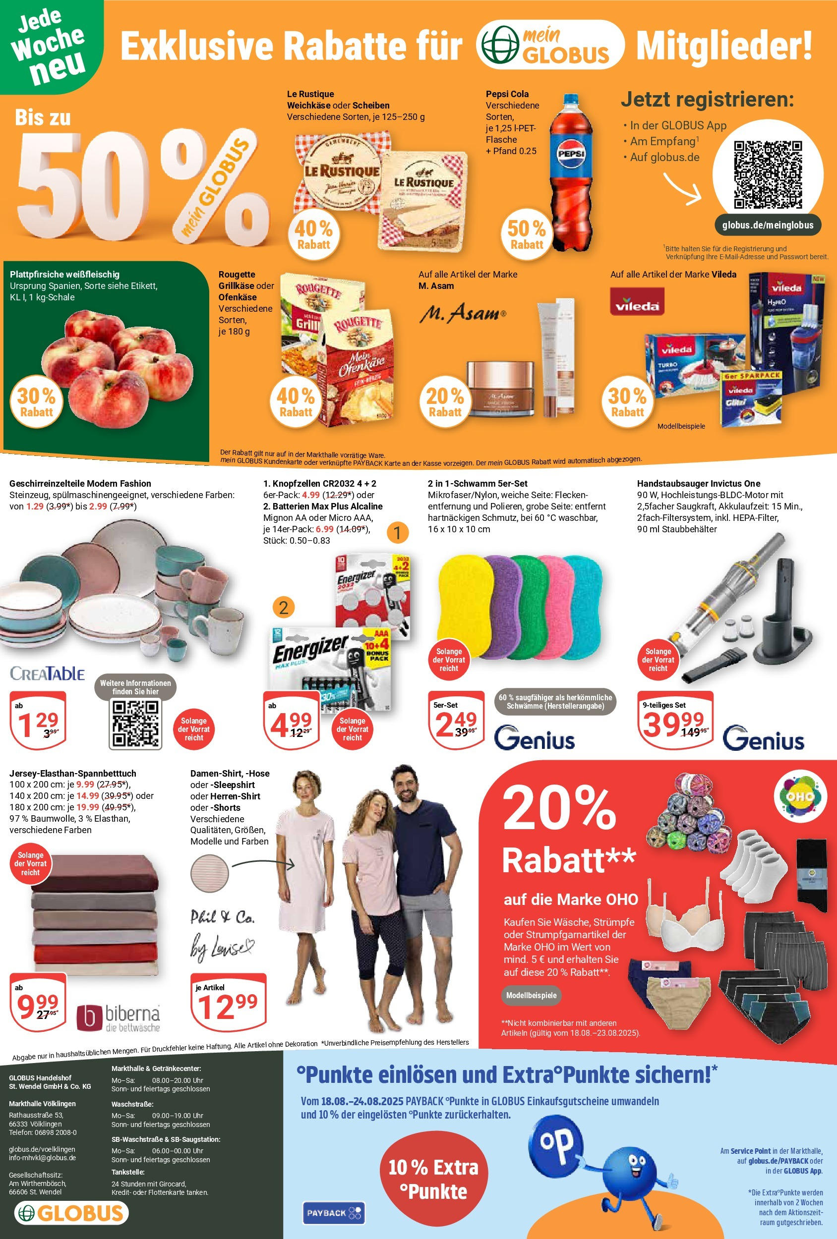 Globus prospekt Völklingen	 (ab 17.08.2025) » Angebote online | Seite: 27 | Produkte: Strümpfe, Grill, Bettwäsche, Uhr