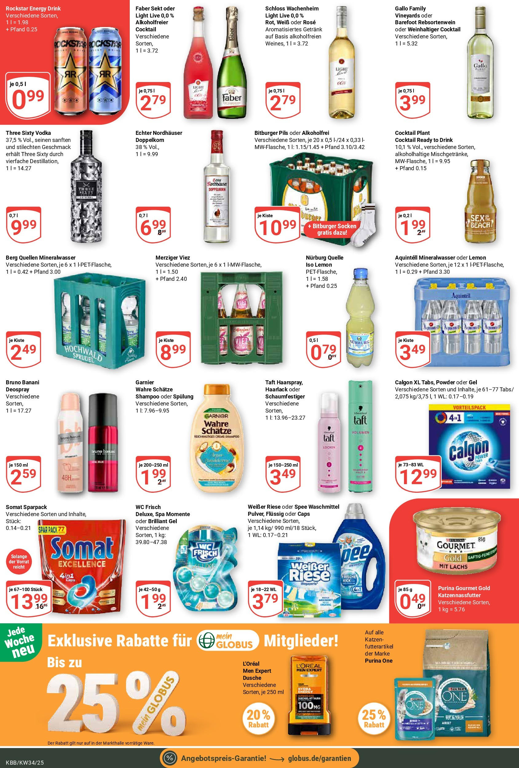 Globus prospekt Koblenz-Bubenheim	 (ab 17.08.2025) » Angebote online | Seite: 5 | Produkte: Rockstar energy, Sekt, Deospray, Purina gourmet gold