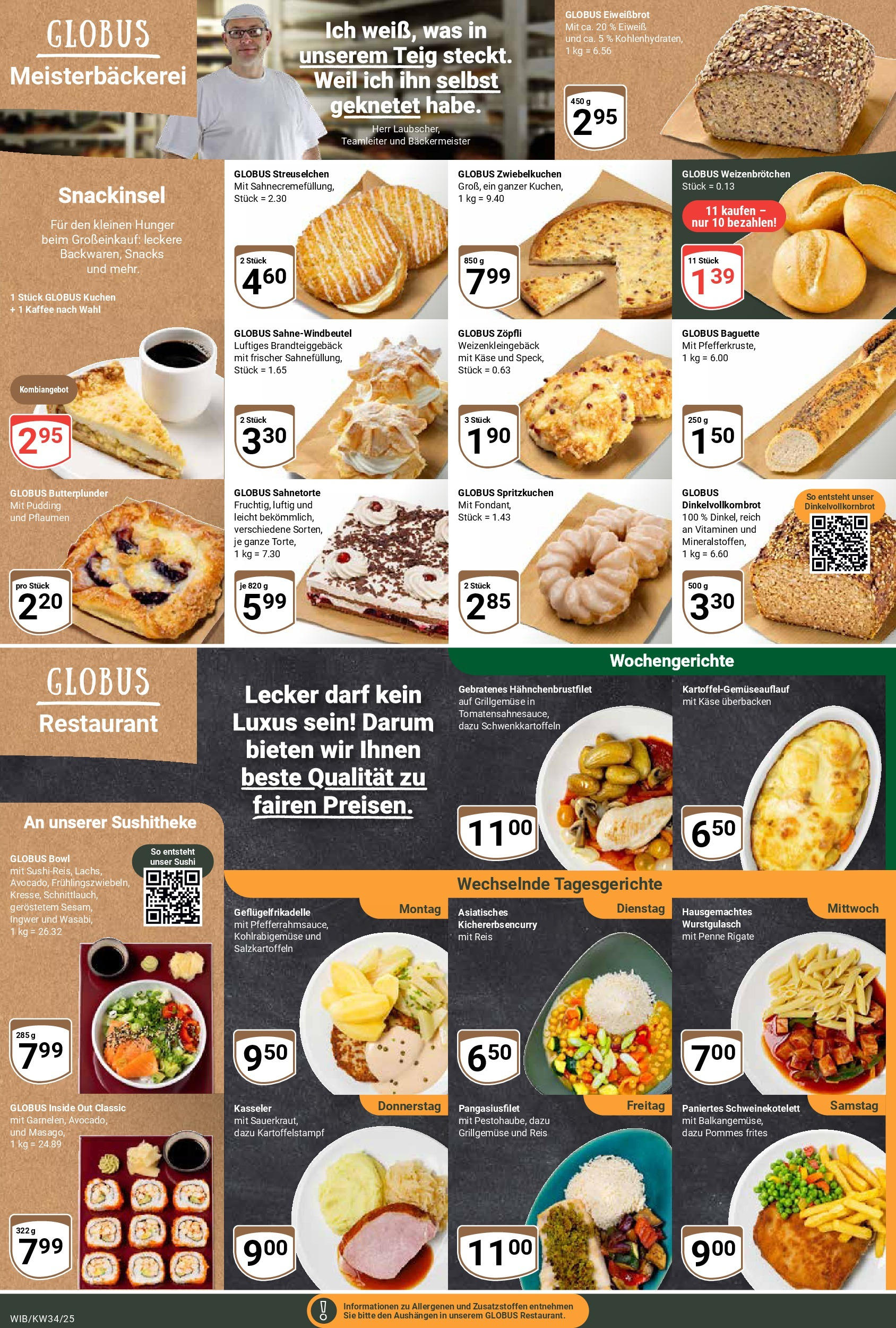 Globus prospekt Wiesbaden-Nordenstadt	 (ab 17.08.2025) » Angebote online | Seite: 8 | Produkte: Käse, Kaffee, Pommes, Baguette