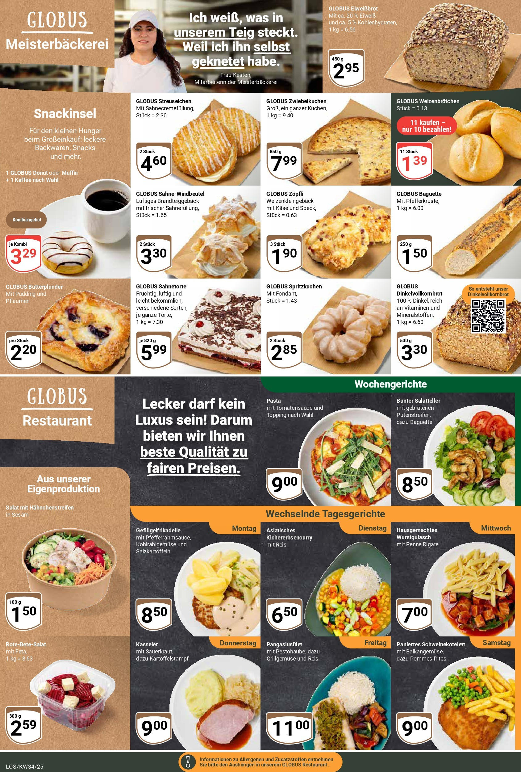 Globus prospekt Losheim Am See	 (ab 17.08.2025) » Angebote online | Seite: 8 | Produkte: Käse, Kaffee, Pommes frites, Reis