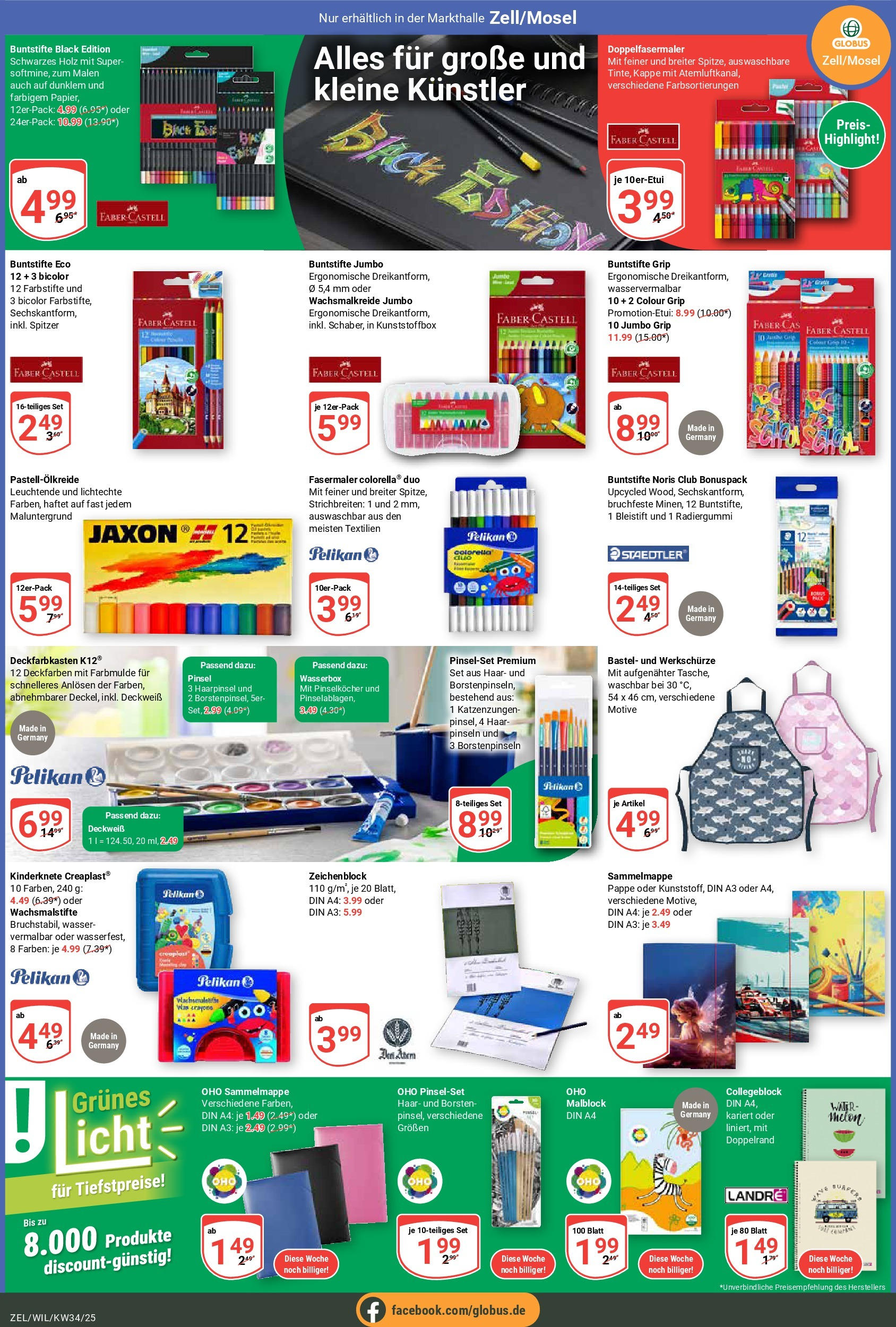 Globus prospekt Zell/mosel	 (ab 17.08.2025) » Angebote online | Seite: 21 | Produkte: Pinsel, Wasser, Kappe