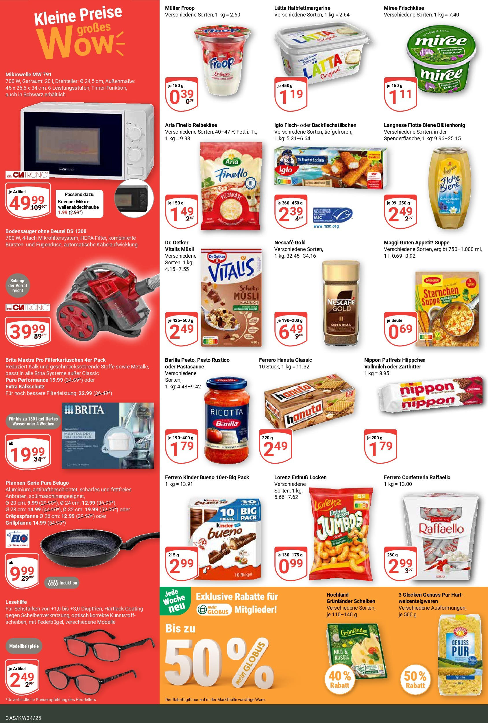 Globus prospekt Castrop-Rauxel	 (ab 17.08.2025) » Angebote online | Seite: 6 | Produkte: Froop, Nescafe, Fisch, Frischkase