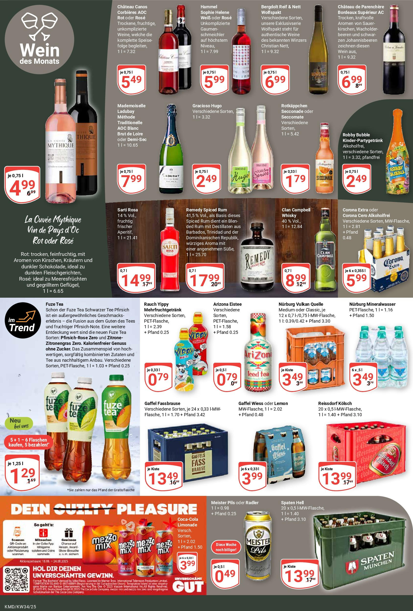 Globus prospekt Köln	 (ab 17.08.2025) » Angebote online | Seite: 22 | Produkte: Limonade, Radler, Wein, Fassbrause