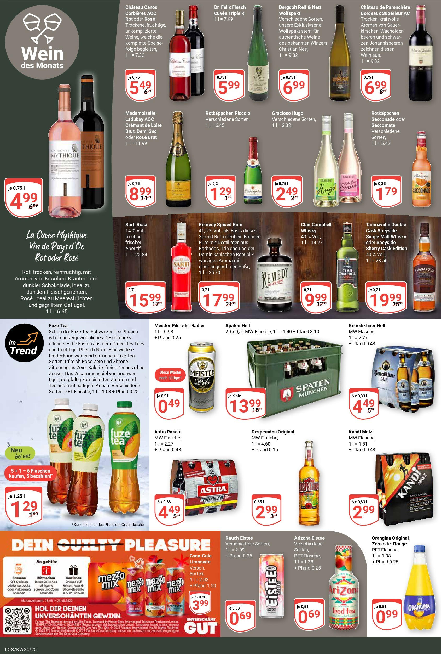 Globus prospekt Losheim Am See	 (ab 17.08.2025) » Angebote online | Seite: 17 | Produkte: Rum, Limonade, Benediktiner hell, Desperados