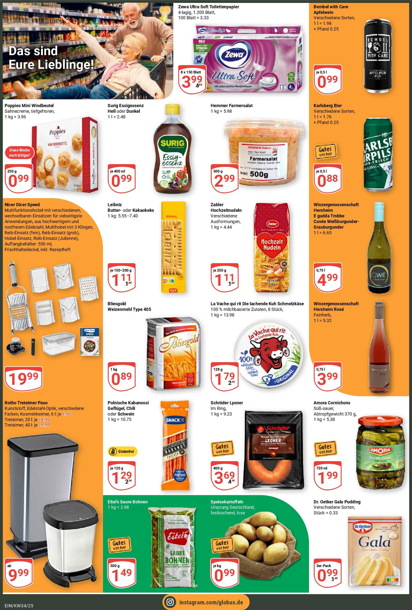 Globus prospekt Homburg-Einöd	 (ab 17.08.2025) » Angebote online | Seite: 2 | Produkte: Butter, Essig, Weizenmehl, Chili