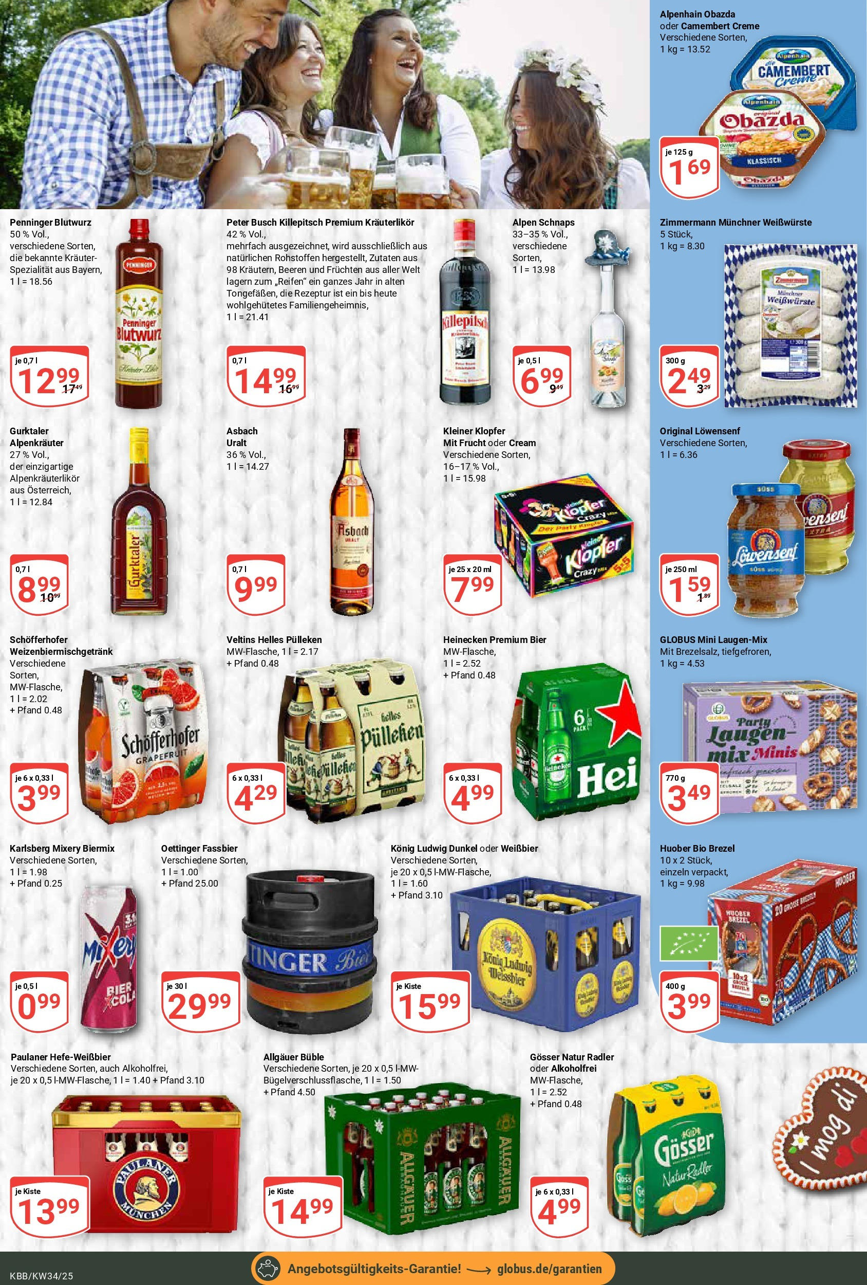 Globus prospekt Koblenz-Bubenheim	 (ab 17.08.2025) » Angebote online | Seite: 18 | Produkte: Weißbier, Oettinger, Mixery, Veltins