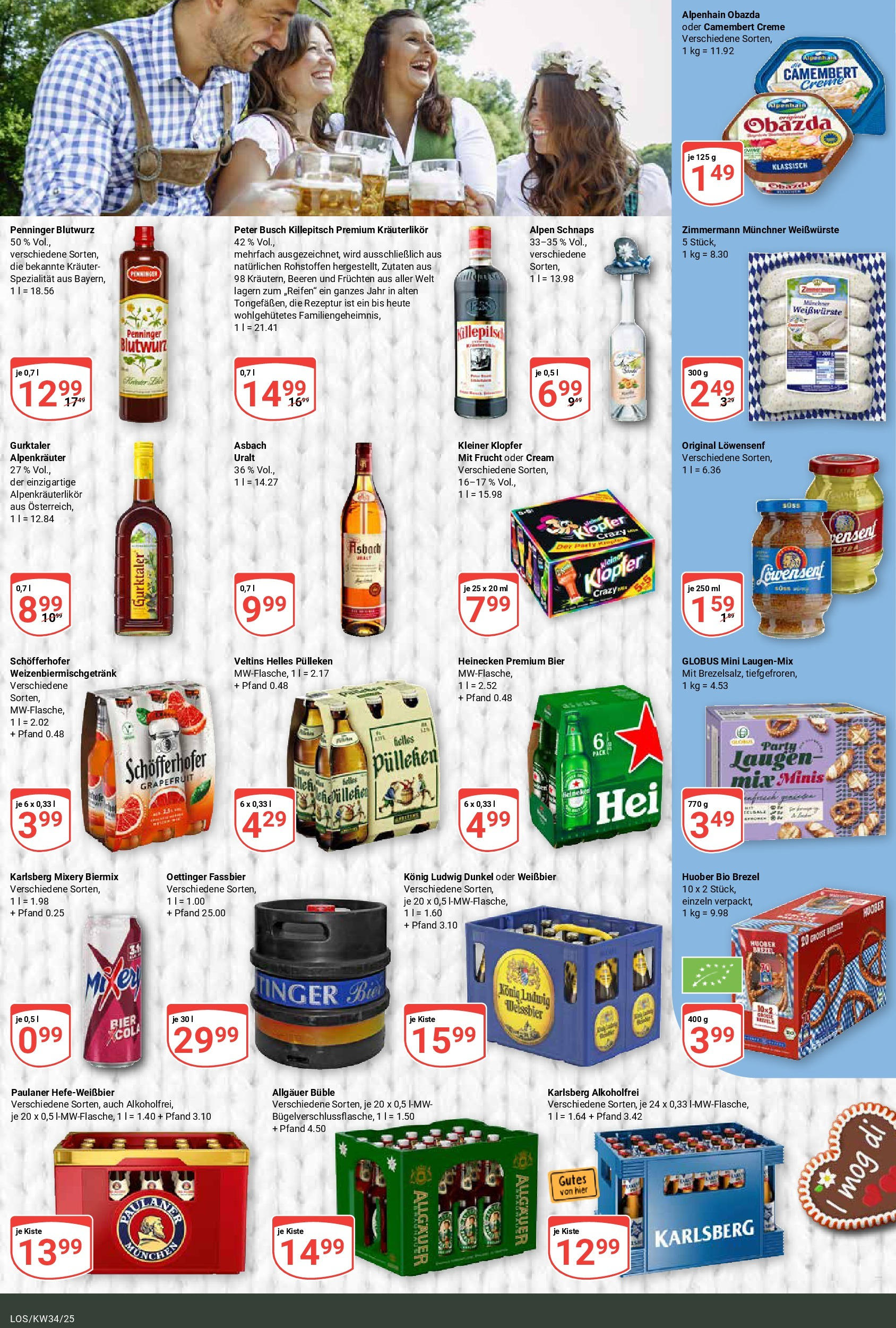 Globus prospekt Losheim Am See	 (ab 17.08.2025) » Angebote online | Seite: 20 | Produkte: Weißbier, Schnaps, Mixery, Veltins