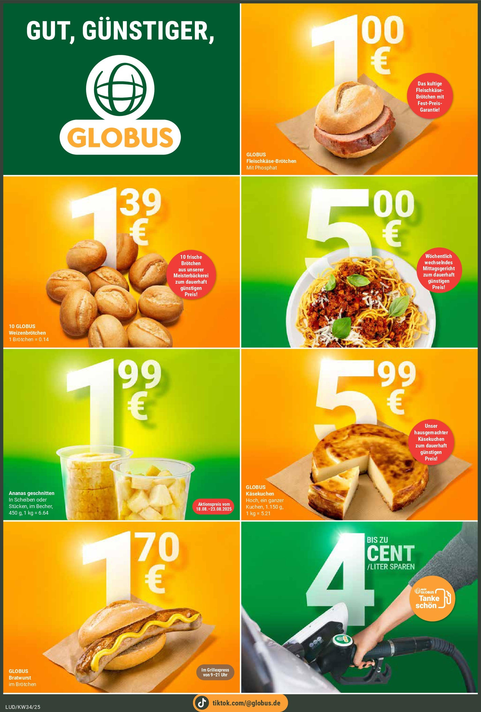 Globus prospekt Ludwigshafen-Oggersheim (ab 17.08.2025) » Angebote ab Montag | Seite: 2 | Produkte: Bratwurst, Ananas, Uhr Globus prospekt Ludwigshafen-Oggersheim (ab 17.08.2025) » Angebote online | Seite: 2 | Produkte: Bratwurst, Ananas, Uhr