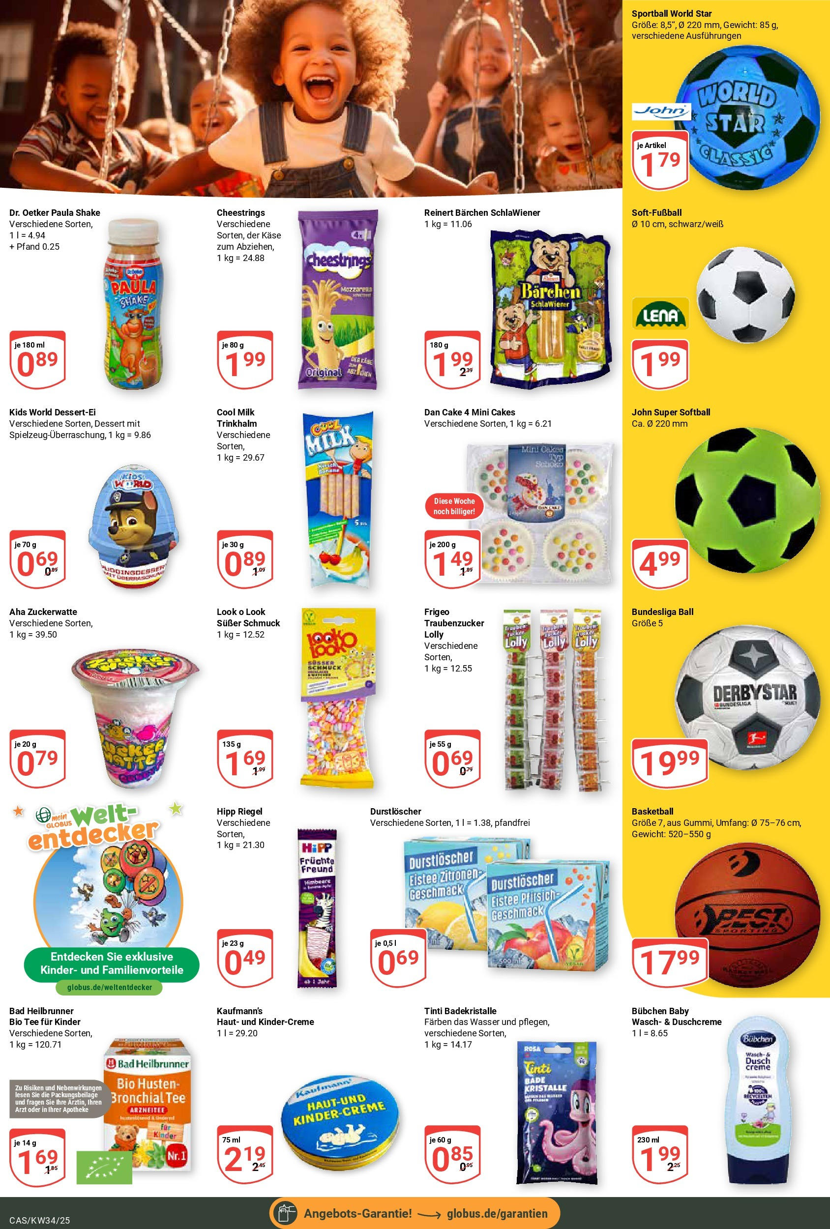 Globus prospekt Castrop-Rauxel	 (ab 17.08.2025) » Angebote online | Seite: 17 | Produkte: Bad, Wasser, Basketball, Zitronen