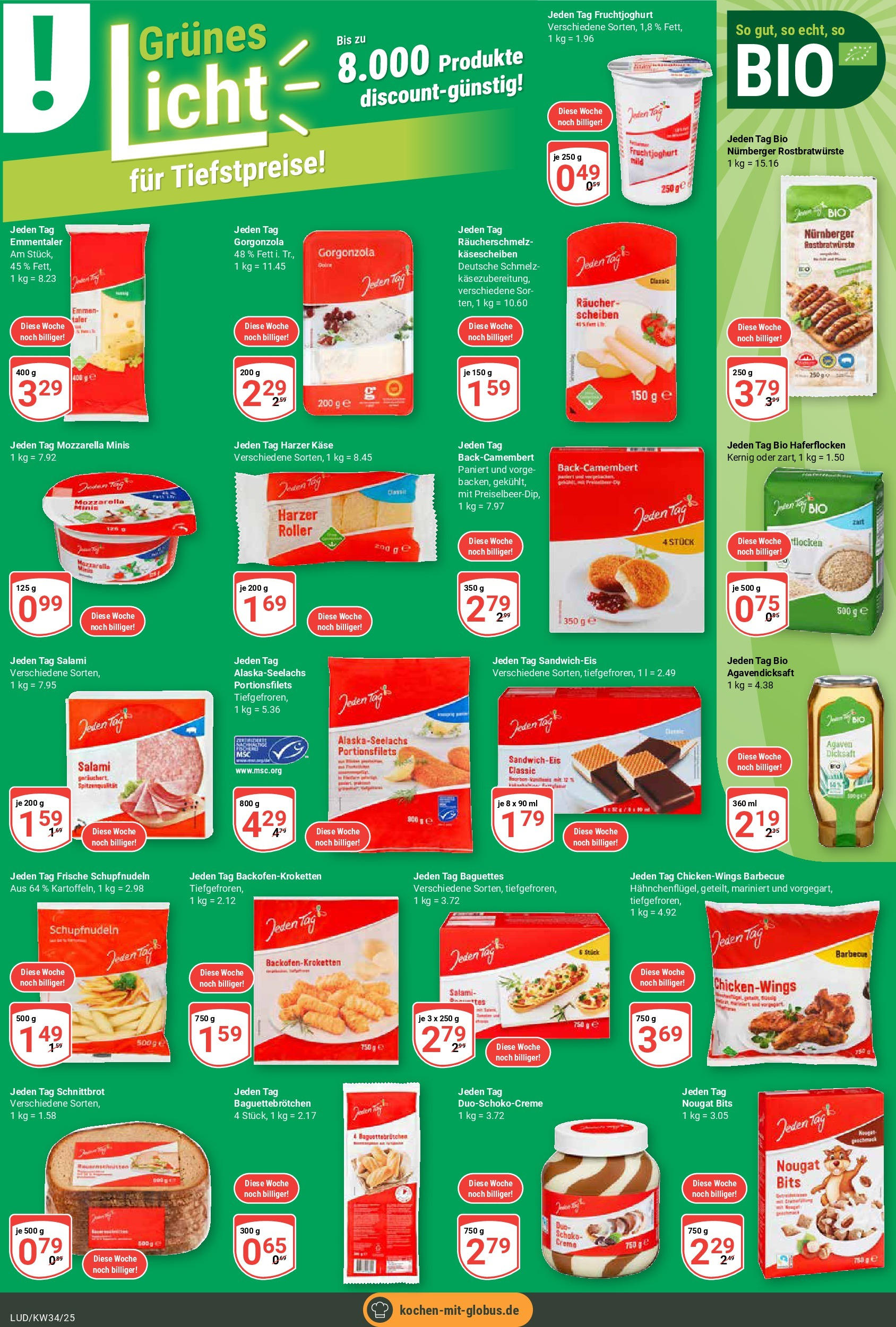 Globus prospekt Ludwigshafen-Oggersheim (ab 17.08.2025) » Angebote ab Montag | Seite: 7 | Produkte: Mozzarella, Fruchtjoghurt, Salami, Flocken Globus prospekt Ludwigshafen-Oggersheim (ab 17.08.2025) » Angebote online | Seite: 7 | Produkte: Mozzarella, Fruchtjoghurt, Salami, Flocken