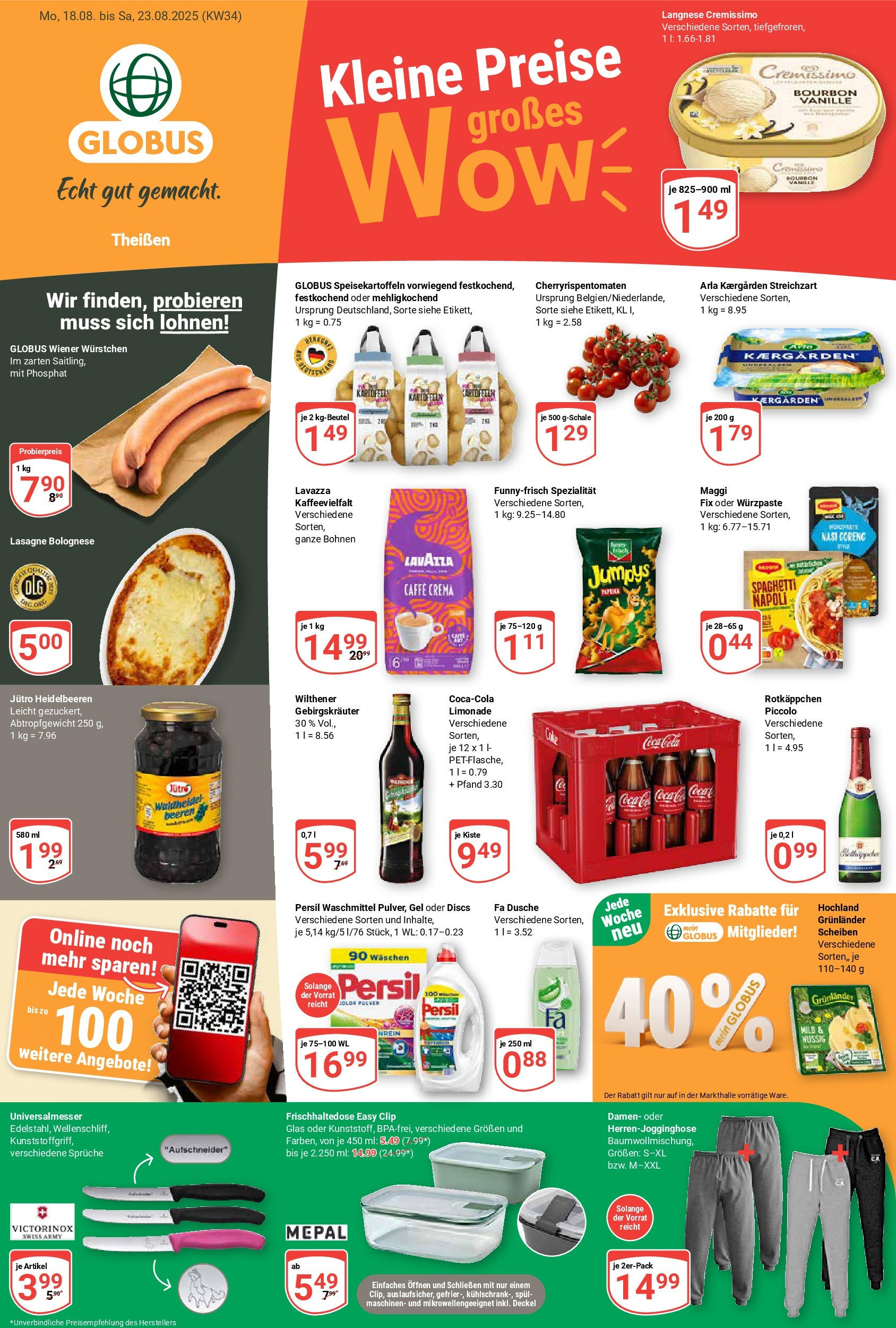 Globus prospekt Zeitz	 (ab 17.08.2025) » Angebote online | Seite: 1 | Produkte: Wilthener, Dusche, Grunlander, Rotkäppchen