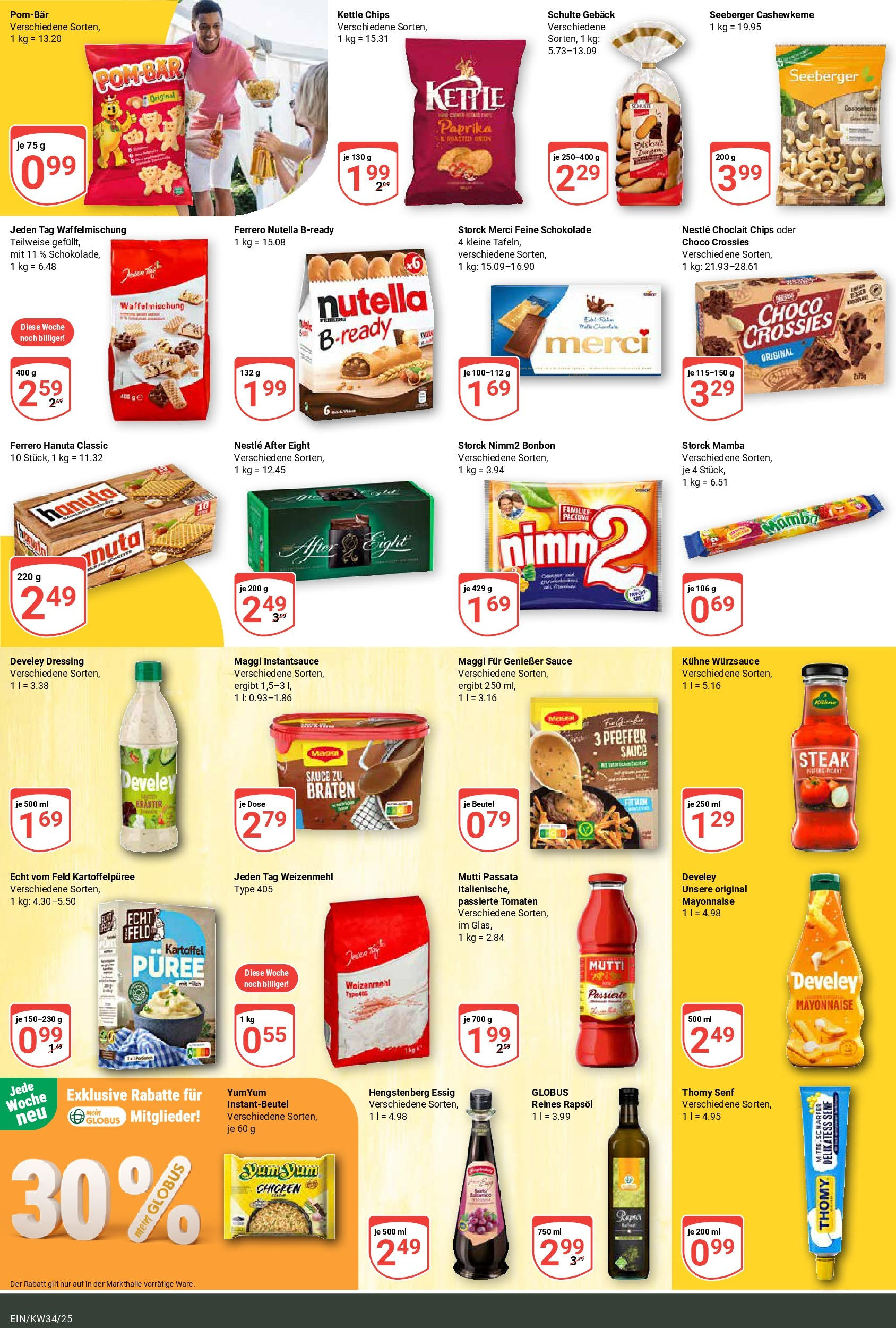 Globus prospekt Homburg-Einöd	 (ab 17.08.2025) » Angebote online | Seite: 16 | Produkte: Maggi, Essig, Paprika, Mayonnaise
