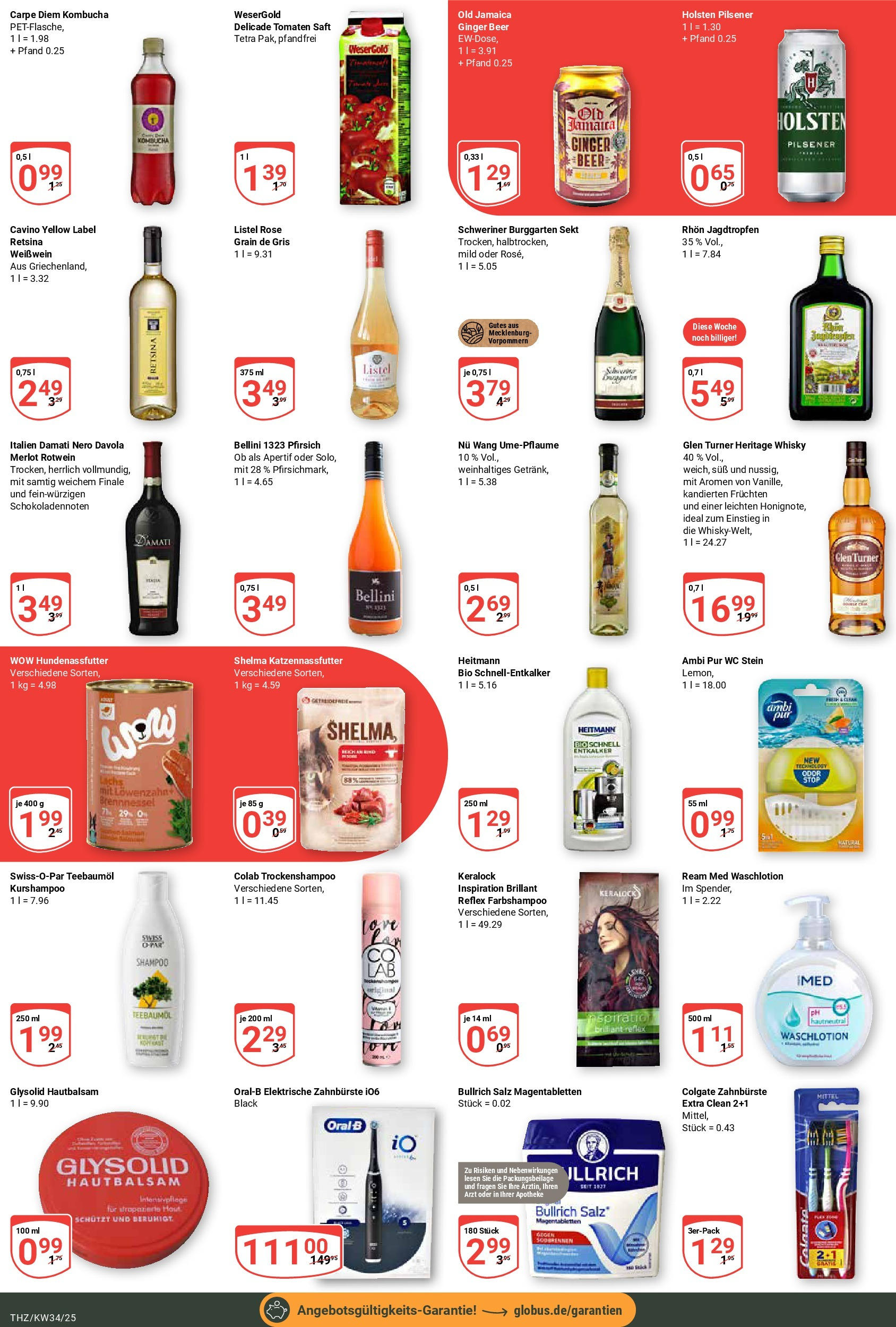 Globus prospekt Zeitz	 (ab 17.08.2025) » Angebote online | Seite: 6 | Produkte: Whisky, Merlot, Holsten, WC Stein