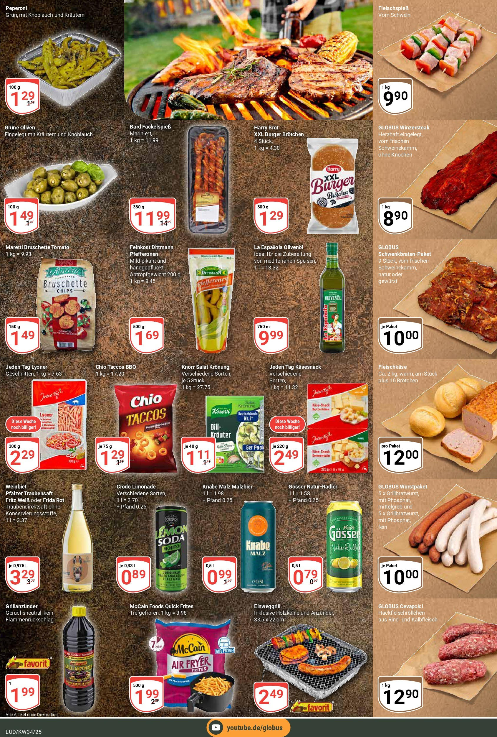 Globus prospekt Ludwigshafen-Oggersheim (ab 17.08.2025) » Angebote ab Montag | Seite: 15 | Produkte: Burger, Limonade, Knoblauch, Chips Globus prospekt Ludwigshafen-Oggersheim (ab 17.08.2025) » Angebote online | Seite: 15 | Produkte: Burger, Limonade, Knoblauch, Chips