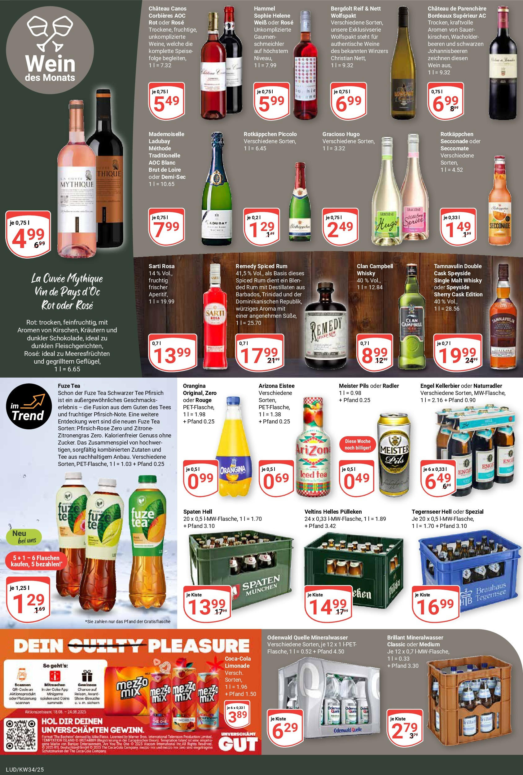 Globus prospekt Ludwigshafen-Oggersheim (ab 17.08.2025) » Angebote ab Montag | Seite: 19 | Produkte: Rum, Limonade, Radler, Veltins Globus prospekt Ludwigshafen-Oggersheim (ab 17.08.2025) » Angebote online | Seite: 19 | Produkte: Rum, Limonade, Radler, Veltins