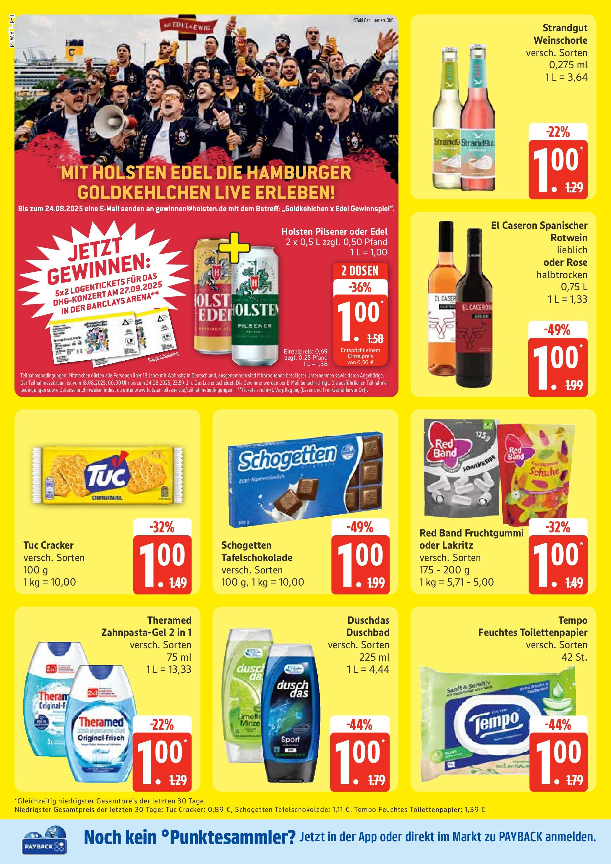Marktkauf - Marktkauf: Wochenangebote (ab 17.08.2025) » Angebote ab Montag | Seite: 4 | Produkte: Weinschorle, Duschdas, Limette, Schogetten Marktkauf - Marktkauf: Wochenangebote (ab 17.08.2025) » Angebote online | Seite: 4 | Produkte: Weinschorle, Duschdas, Limette, Schogetten