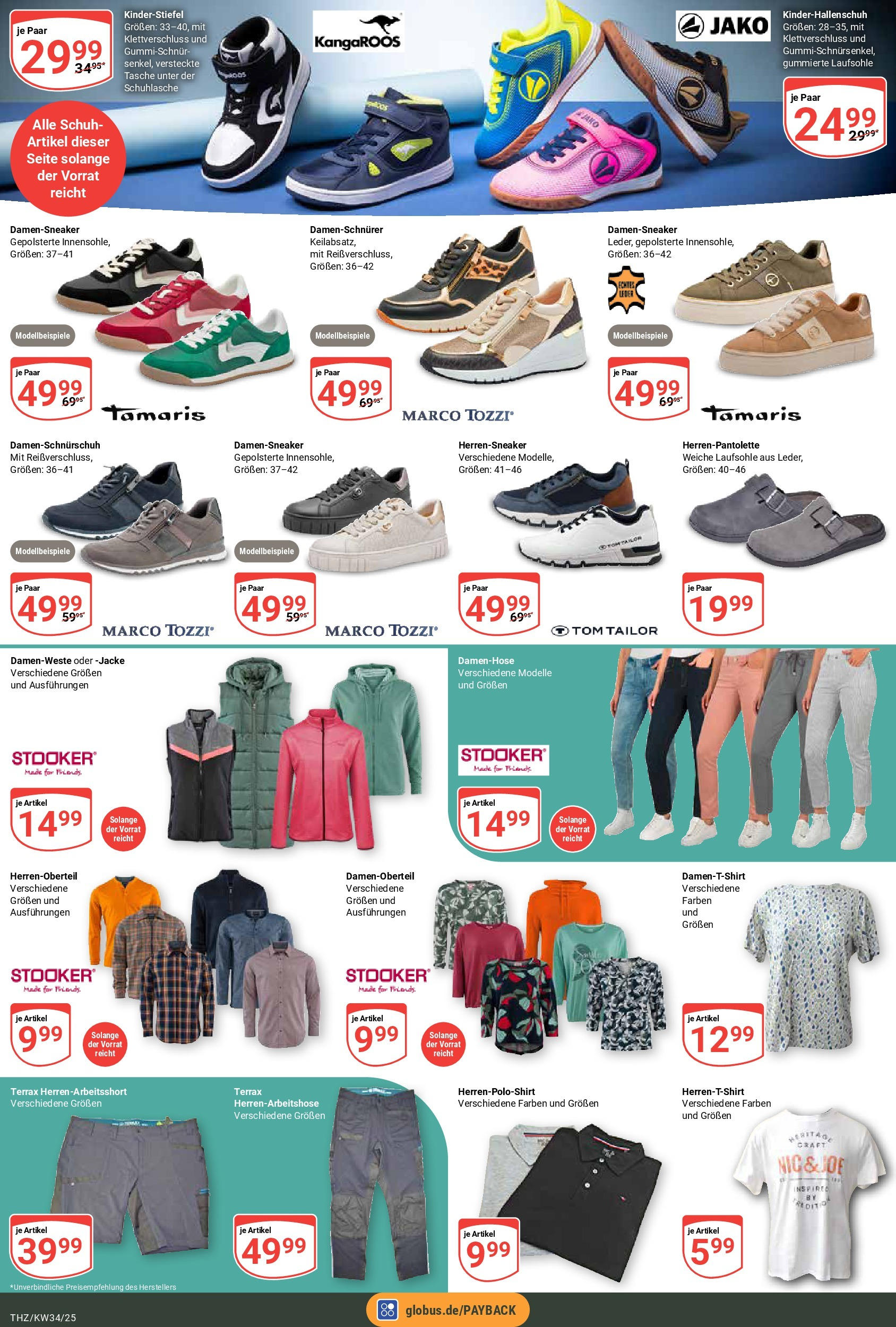 Globus prospekt Zeitz	 (ab 17.08.2025) » Angebote online | Seite: 22 | Produkte: Tasche, Jacke
