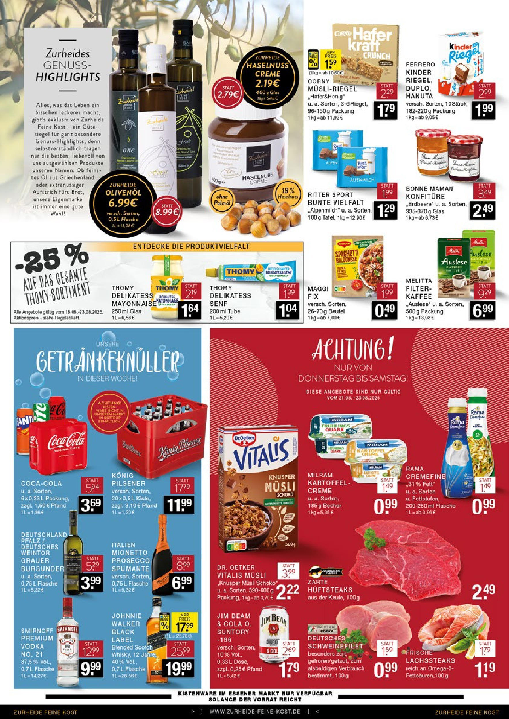 Edeka prospekt Bottrop	 (ab 17.08.2025) » Angebote Online | Seite: 6 | Produkte: Melitta, Olivenol, Creme, Maggi fix