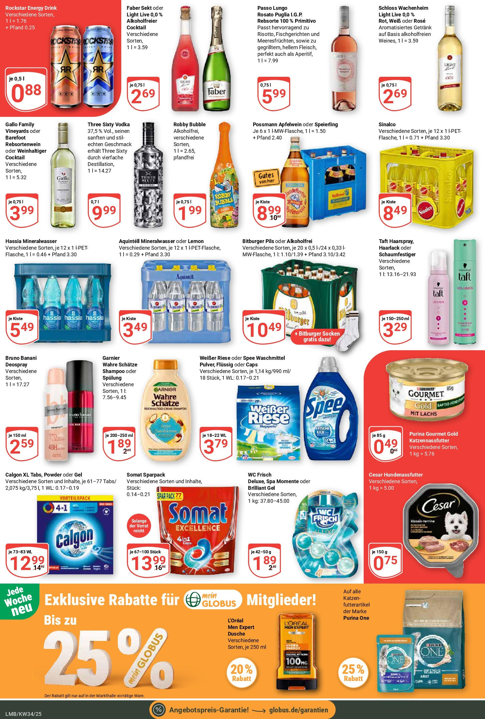 Globus prospekt Limburg (ab 17.08.2025) » Angebote ab Montag | Seite: 6 | Produkte: Spülung, Spee, Deospray, Purina gourmet gold Globus prospekt Limburg (ab 17.08.2025) » Angebote online | Seite: 6 | Produkte: Spülung, Spee, Deospray, Purina gourmet gold