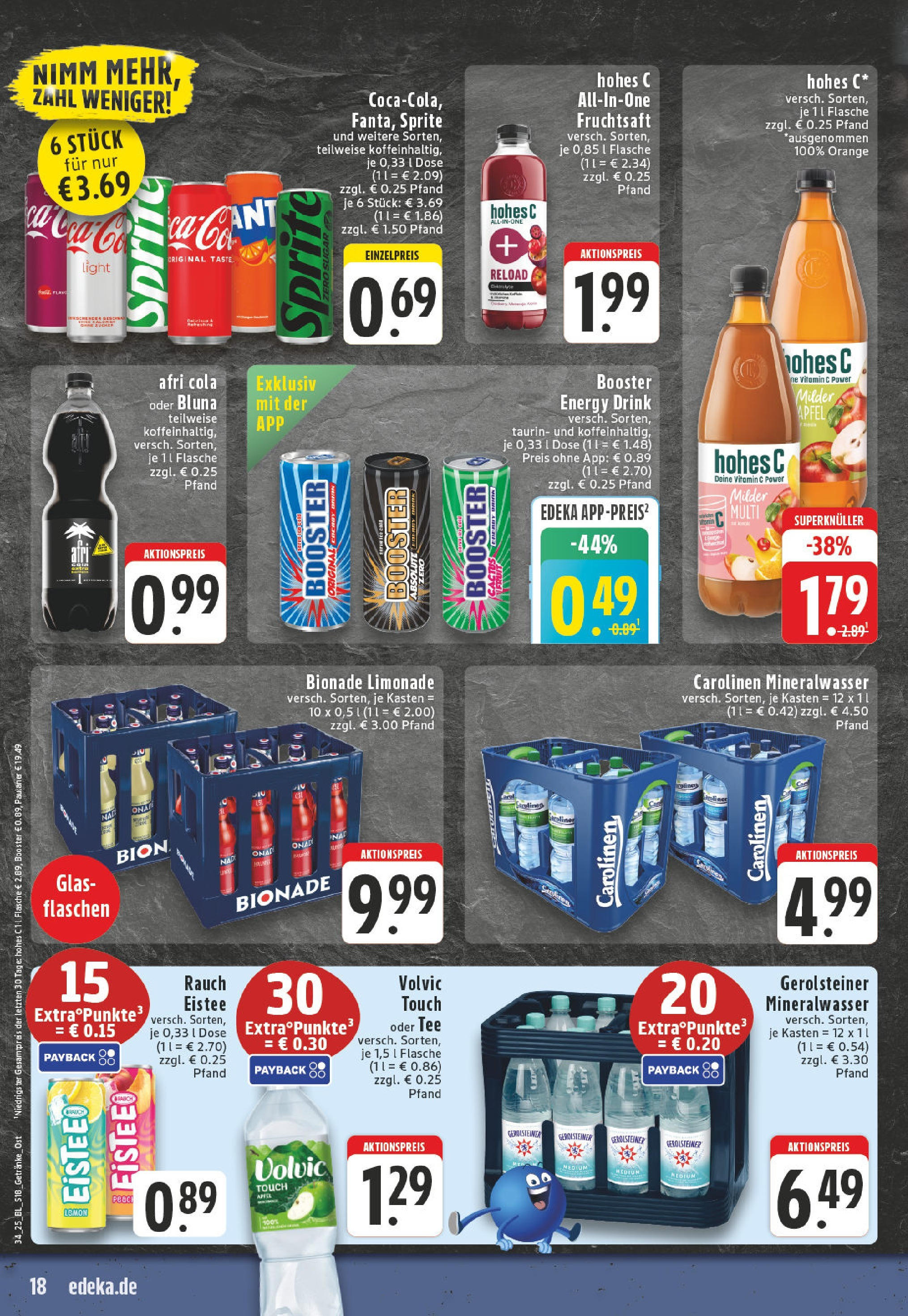 Edeka prospekt Bielefeld	 (ab 17.08.2025) » Angebote Online | Seite: 18 | Produkte: Äpfel, Volvic touch, Volvic, Fruchtsaft
