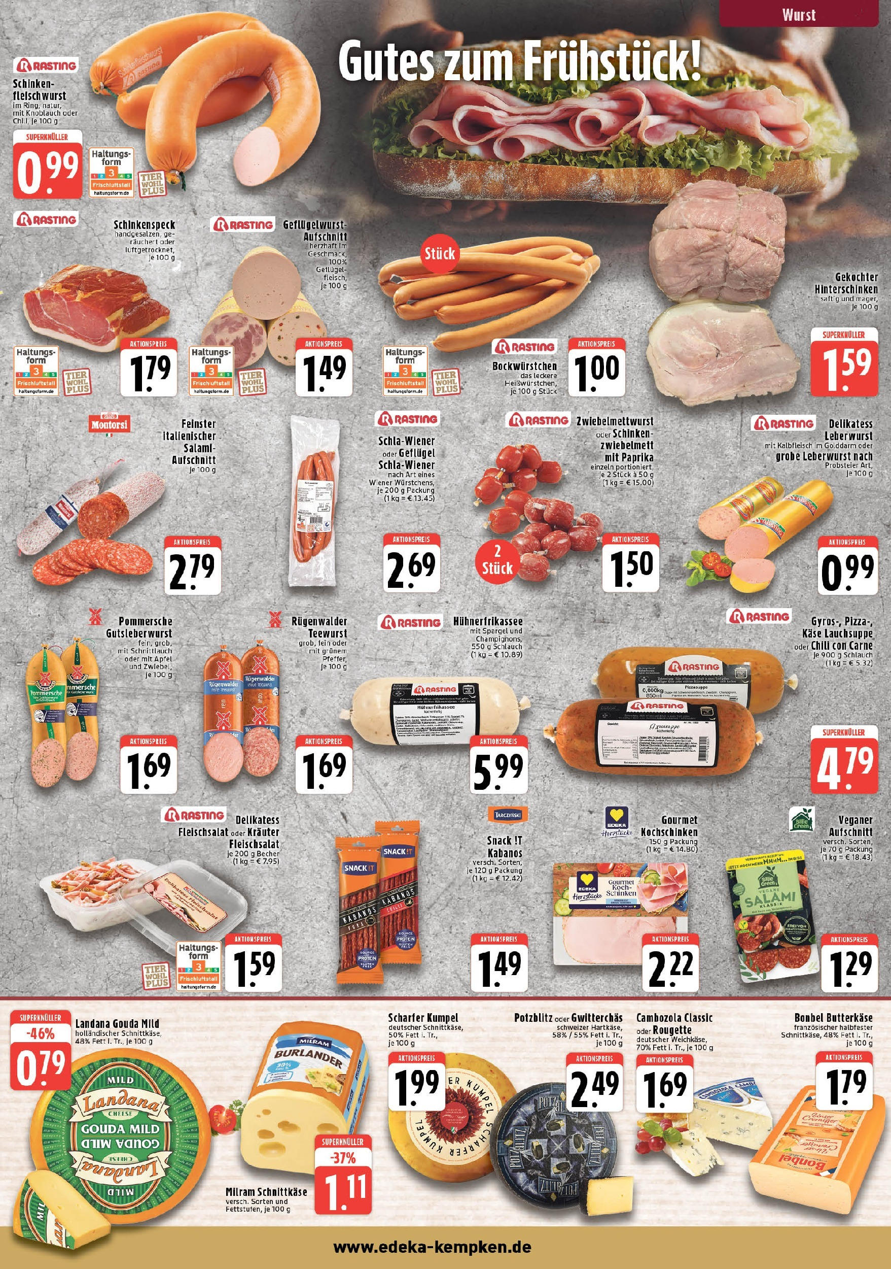 Edeka prospekt Krefeld	 (ab 17.08.2025) » Angebote Online | Seite: 3 | Produkte: Gouda, Paprika, Schinken, Pizza