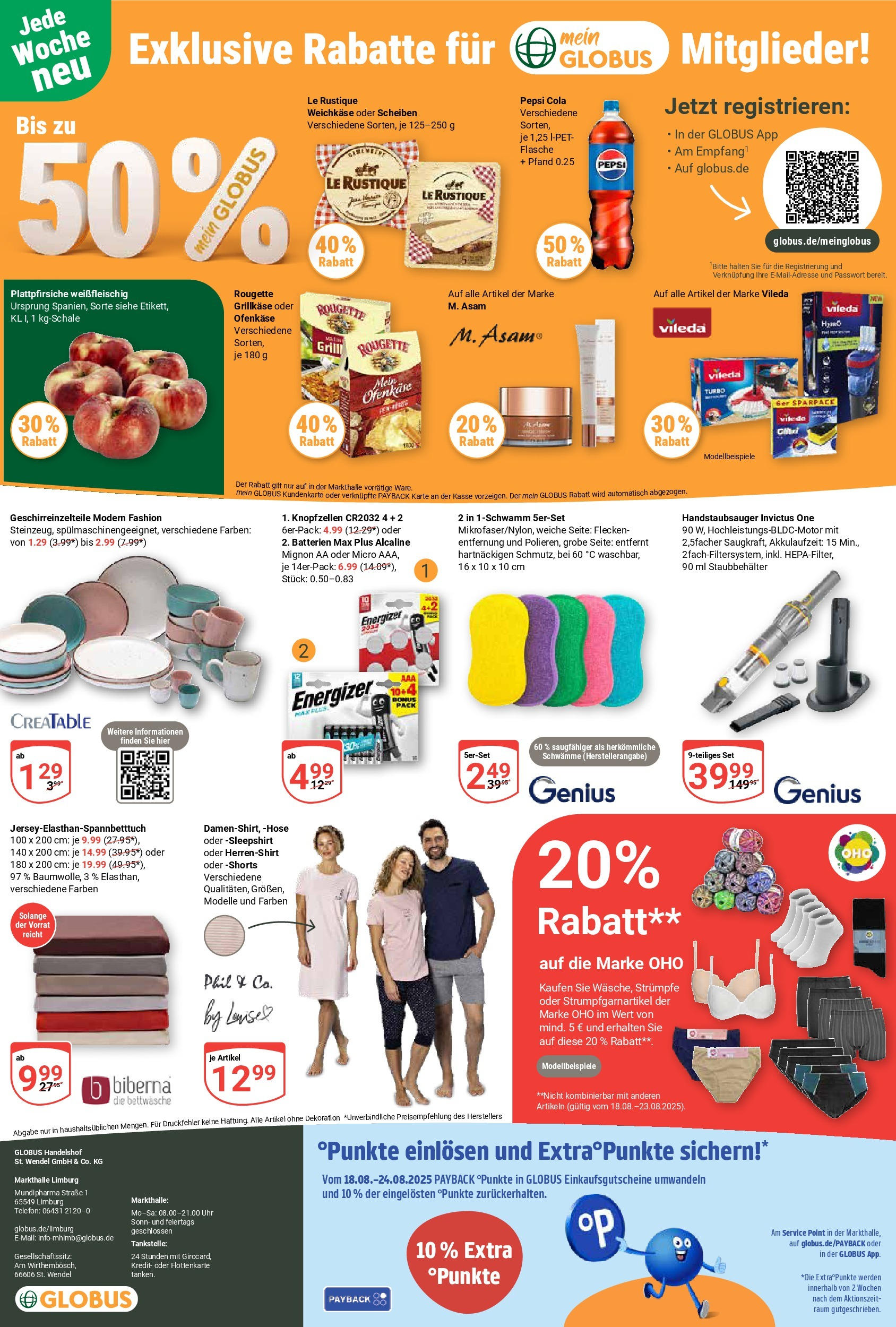 Globus prospekt Limburg (ab 17.08.2025) » Angebote ab Montag | Seite: 27 | Produkte: Strümpfe, Bettwäsche, Modem, Telefon Globus prospekt Limburg (ab 17.08.2025) » Angebote online | Seite: 27 | Produkte: Strümpfe, Bettwäsche, Modem, Telefon