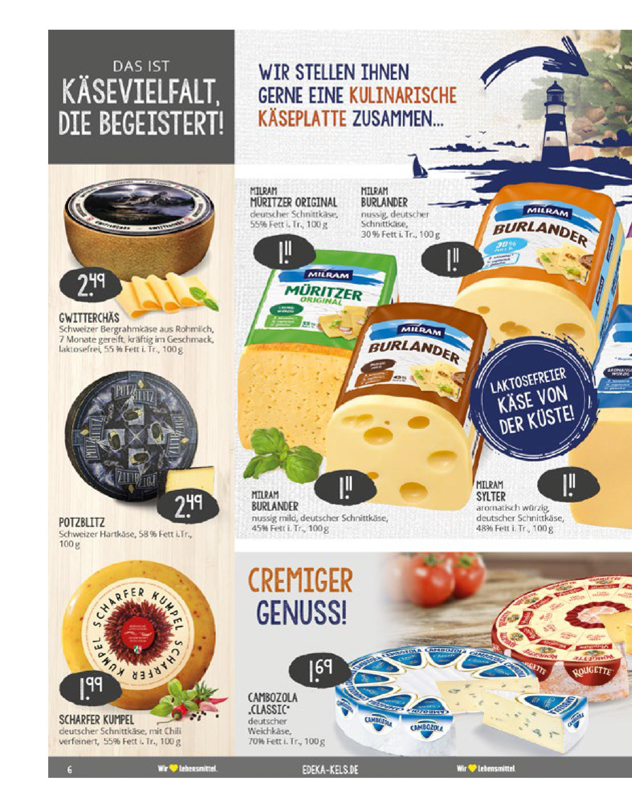 Edeka prospekt Ratingen	 (ab 17.08.2025) » Angebote Online | Seite: 6 | Produkte: Käse, Milram, Chili