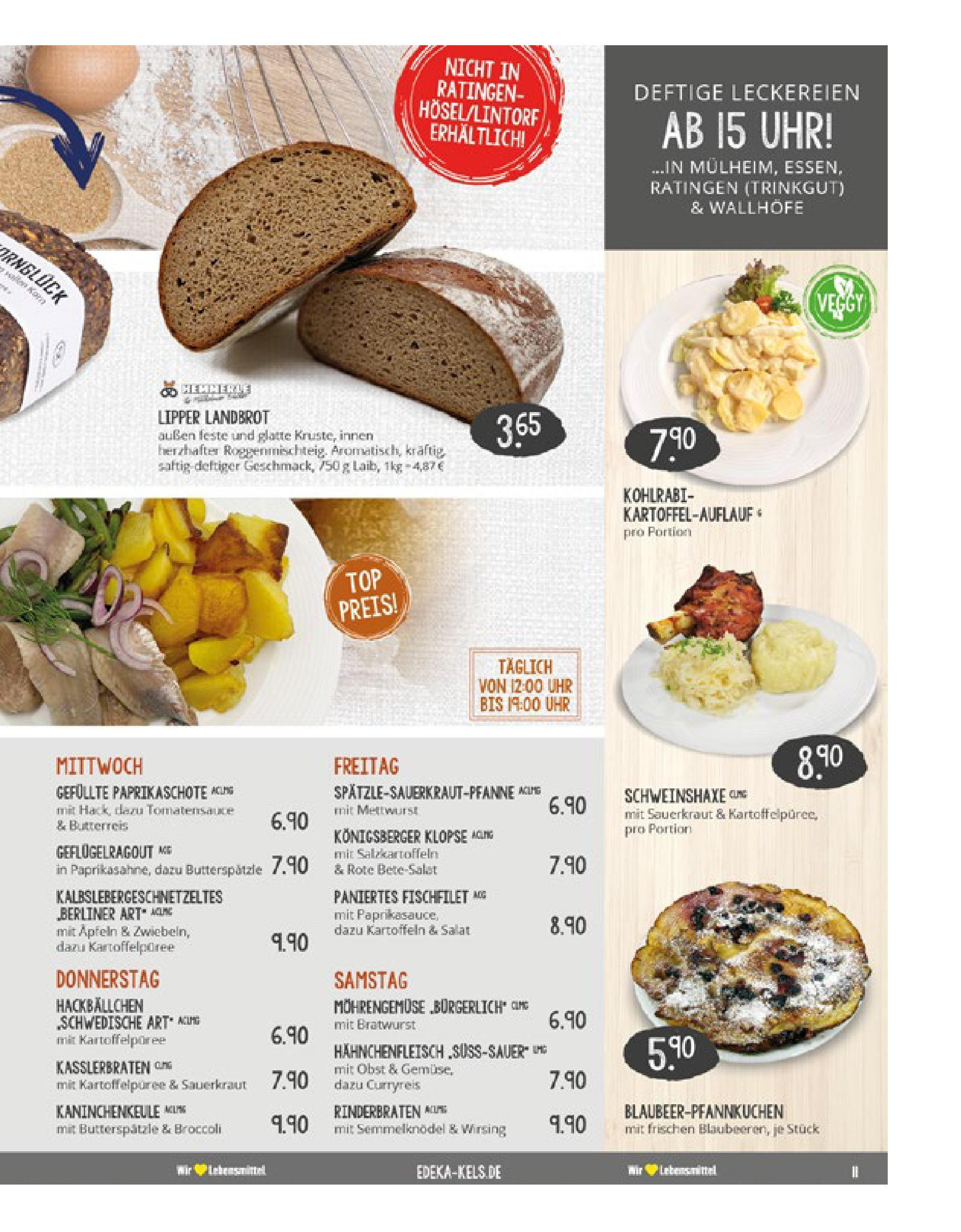 Edeka prospekt Ratingen	 (ab 17.08.2025) » Angebote Online | Seite: 11 | Produkte: Bratwurst, Kohlrabi, Obst, Uhr