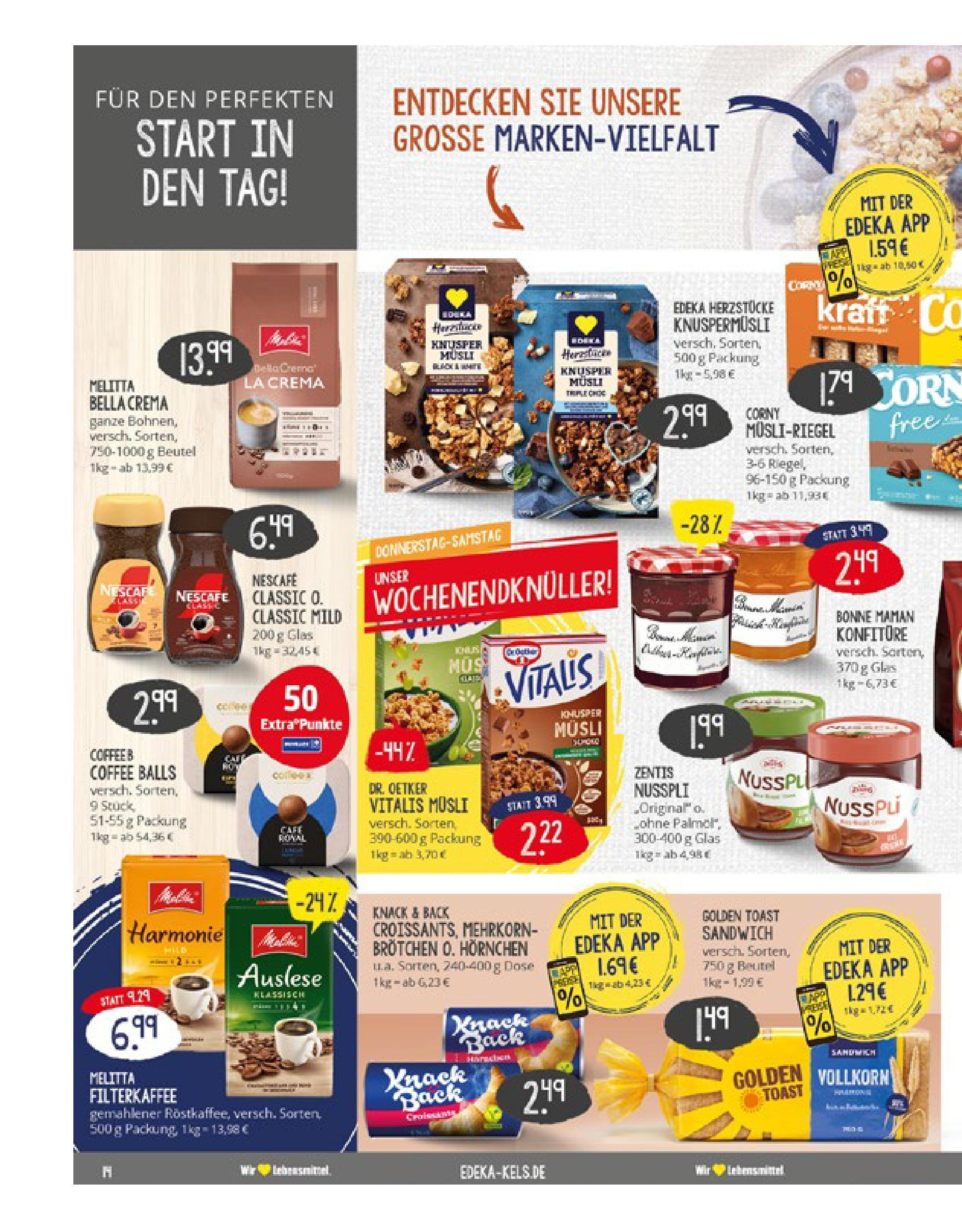 Edeka prospekt Ratingen	 (ab 17.08.2025) » Angebote Online | Seite: 14 | Produkte: Melitta, Nescafe, Nescafe classic, Bonne maman