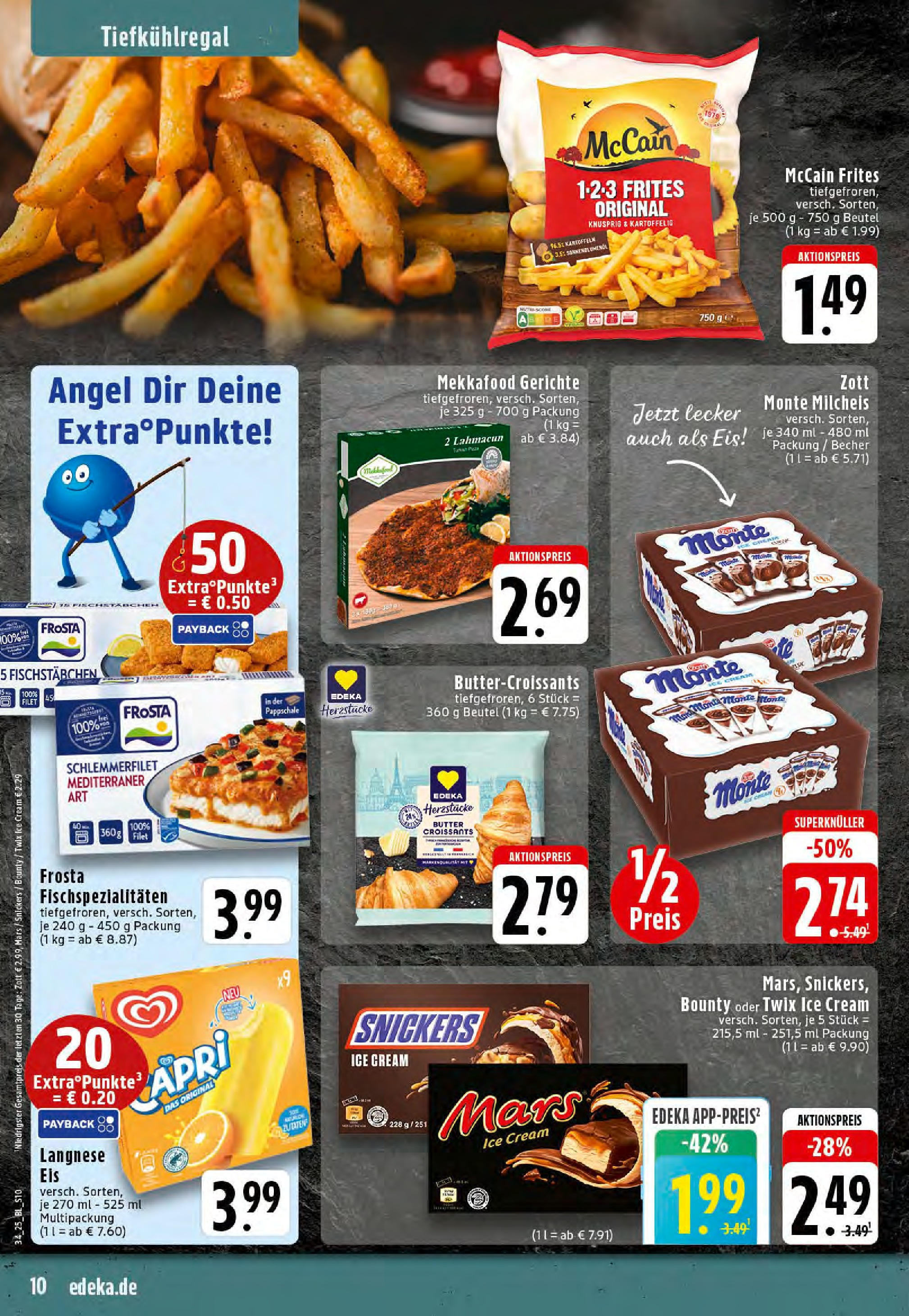 Edeka prospekt Rheine	 (ab 17.08.2025) » Angebote Online | Seite: 10 | Produkte: Langnese, Sonnenblumenol, Mars, Twix