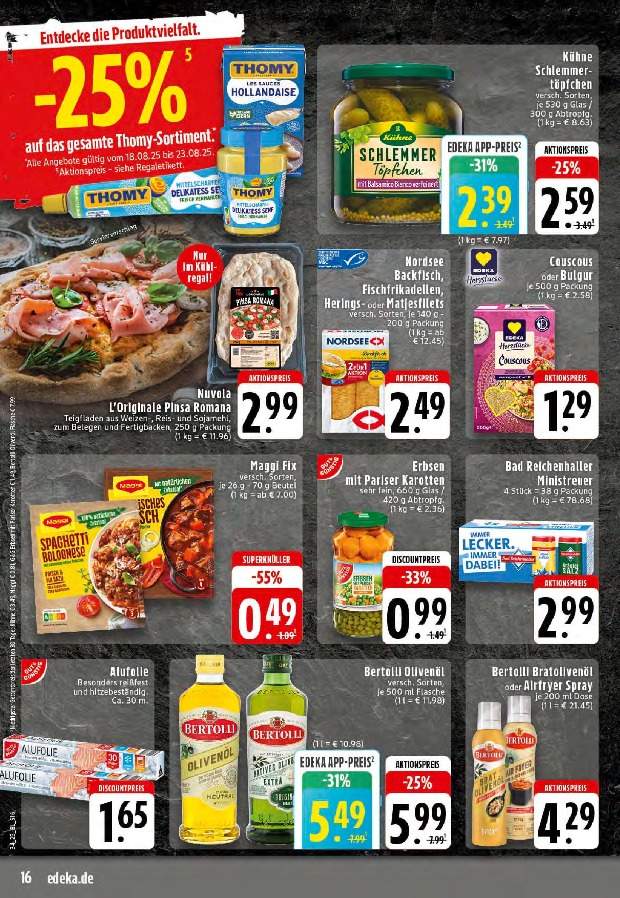 Edeka prospekt Rheine	 (ab 17.08.2025) » Angebote Online | Seite: 16 | Produkte: Pute, Bertolli olivenol, Maggi fix, Reis