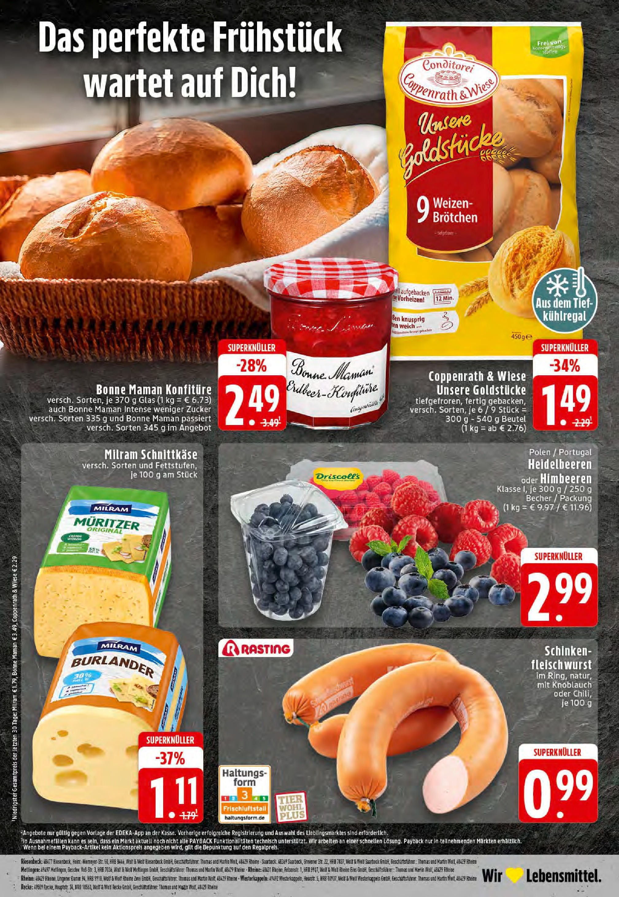 Edeka prospekt Rheine	 (ab 17.08.2025) » Angebote Online | Seite: 24 | Produkte: Milram, Zucker, Knoblauch, Bonne maman