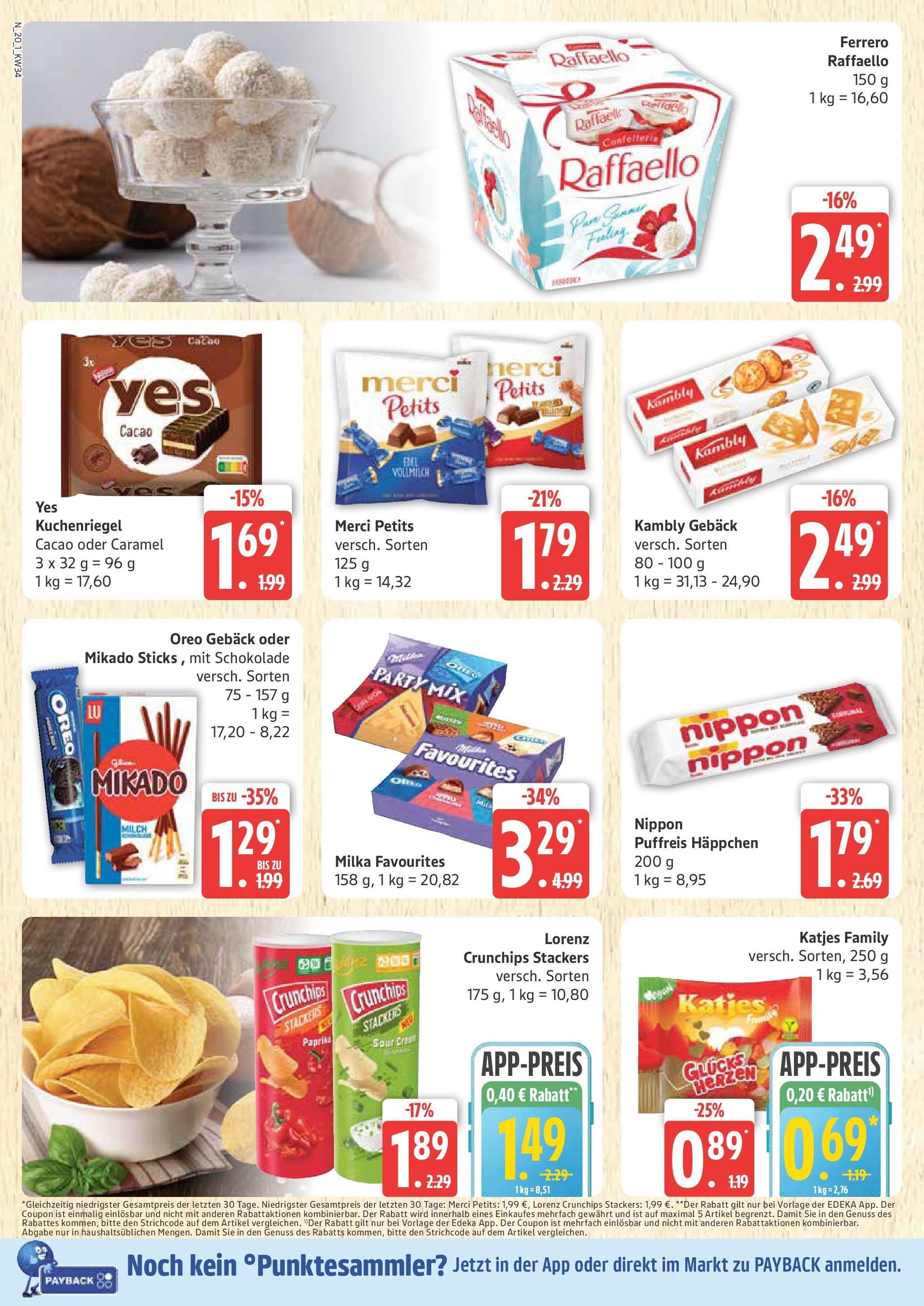 Marktkauf - Marktkauf: Wochenangebote (ab 17.08.2025) » Angebote ab Montag | Seite: 20 | Produkte: Raffaello, Merci, Milka, Paprika Marktkauf - Marktkauf: Wochenangebote (ab 17.08.2025) » Angebote online | Seite: 20 | Produkte: Raffaello, Merci, Milka, Paprika