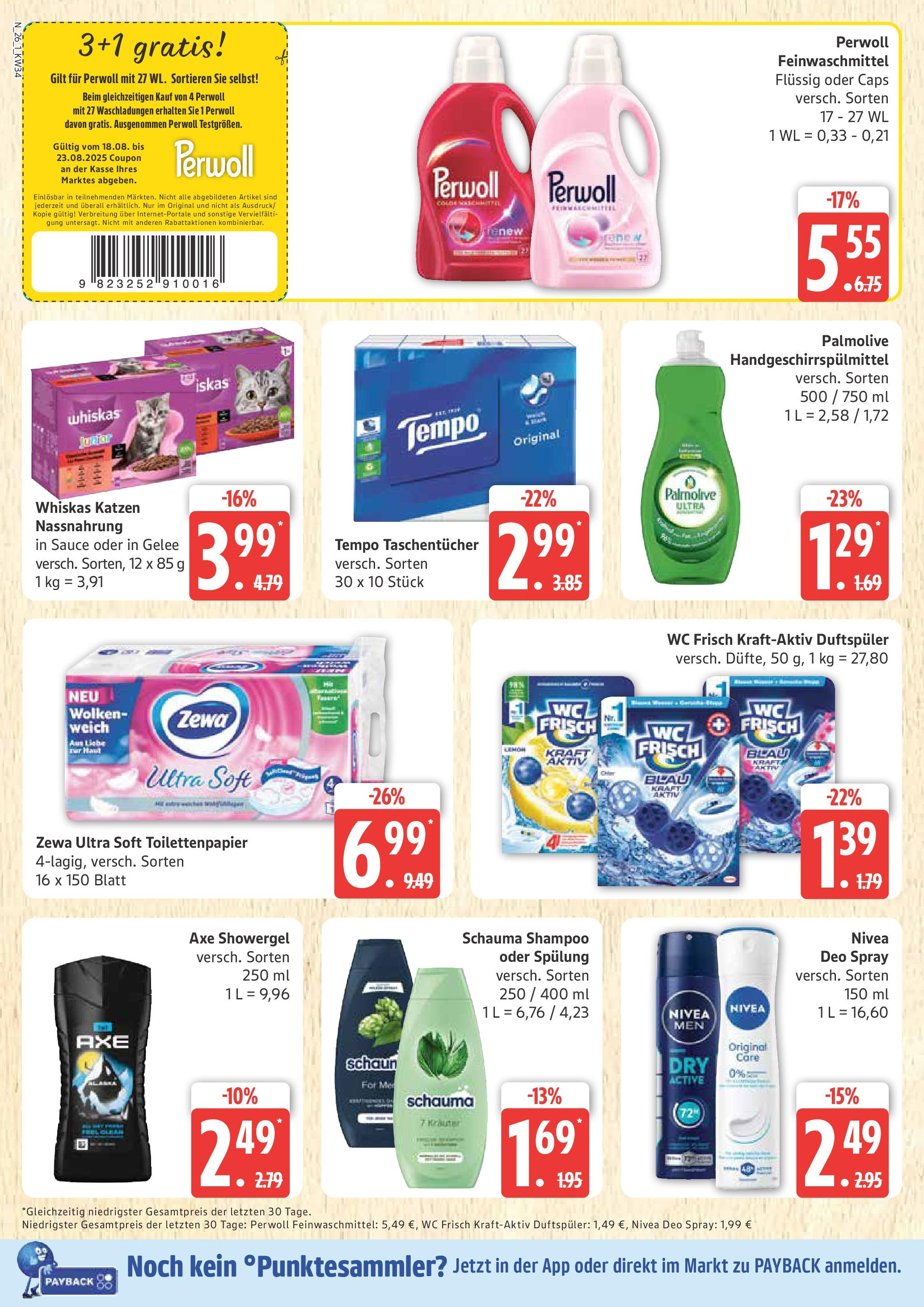Marktkauf - Marktkauf: Wochenangebote (ab 17.08.2025) » Angebote ab Montag | Seite: 26 | Produkte: Schauma shampoo, Tür, Spülung, Tempo Marktkauf - Marktkauf: Wochenangebote (ab 17.08.2025) » Angebote online | Seite: 26 | Produkte: Schauma shampoo, Tür, Spülung, Tempo