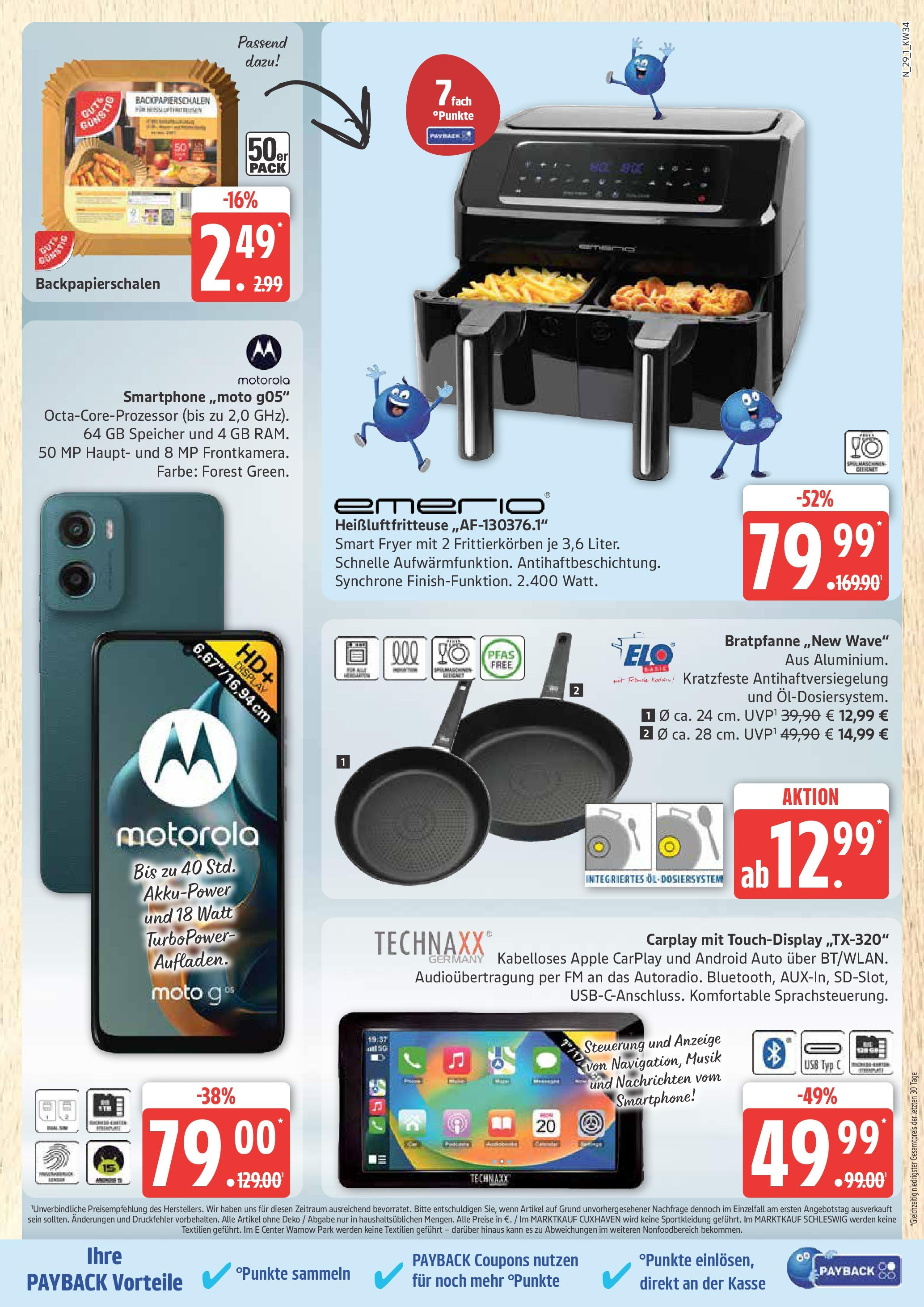 Marktkauf - Marktkauf: Wochenangebote (ab 17.08.2025) » Angebote ab Montag | Seite: 29 | Produkte: USB, Heißluftfritteuse, Eis, Smartphone Marktkauf - Marktkauf: Wochenangebote (ab 17.08.2025) » Angebote online | Seite: 29 | Produkte: USB, Heißluftfritteuse, Eis, Smartphone