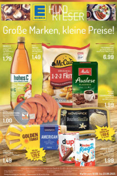 Vorschau von dem Prospekt des Geschäftes Edeka, gültig ab dem 18.08.2025