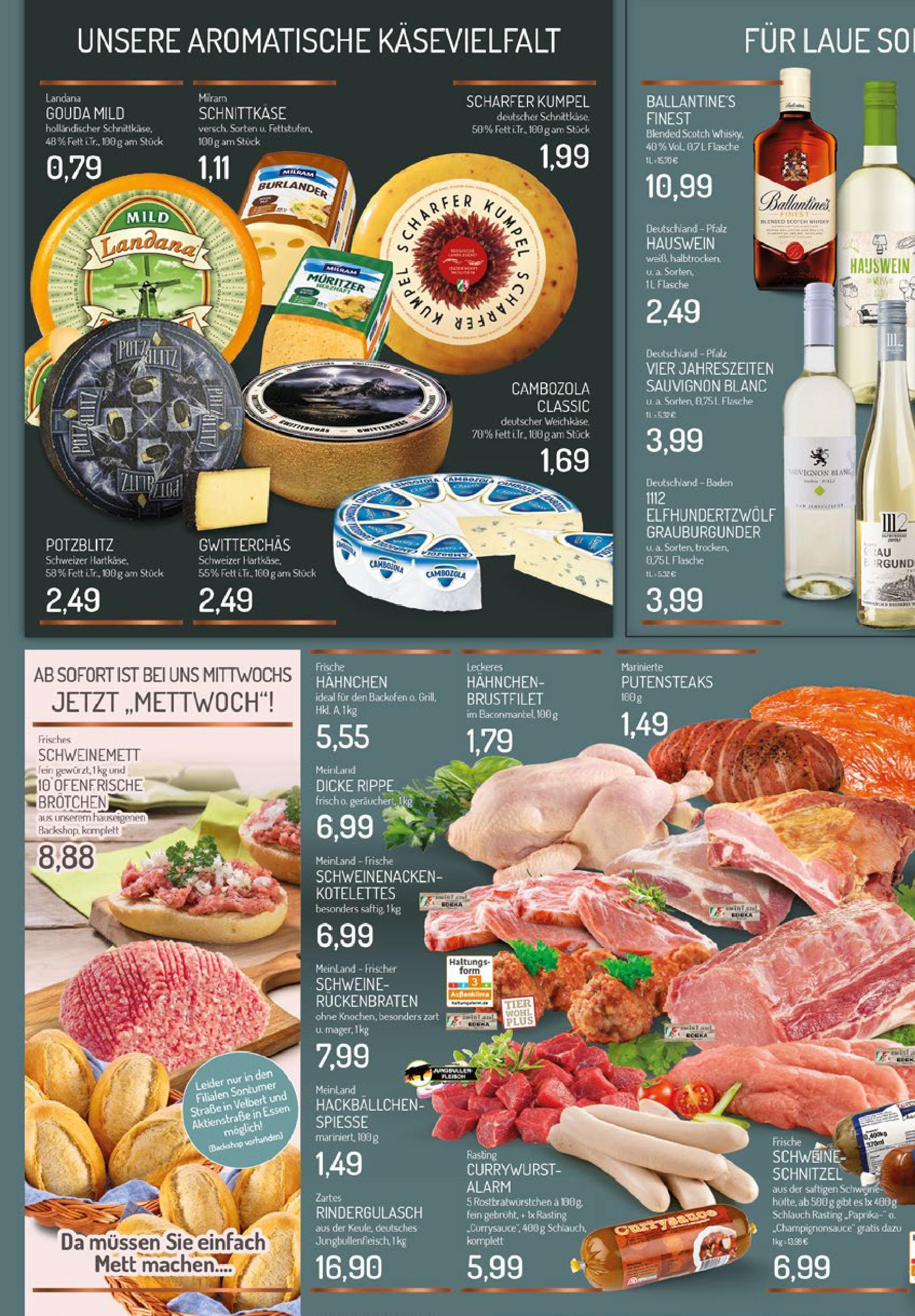Edeka prospekt Essen-Haarzopf	 (ab 18.08.2025) » Angebote Online | Seite: 2 | Produkte: Whisky, Rindergulasch, Gouda, Schnitzel