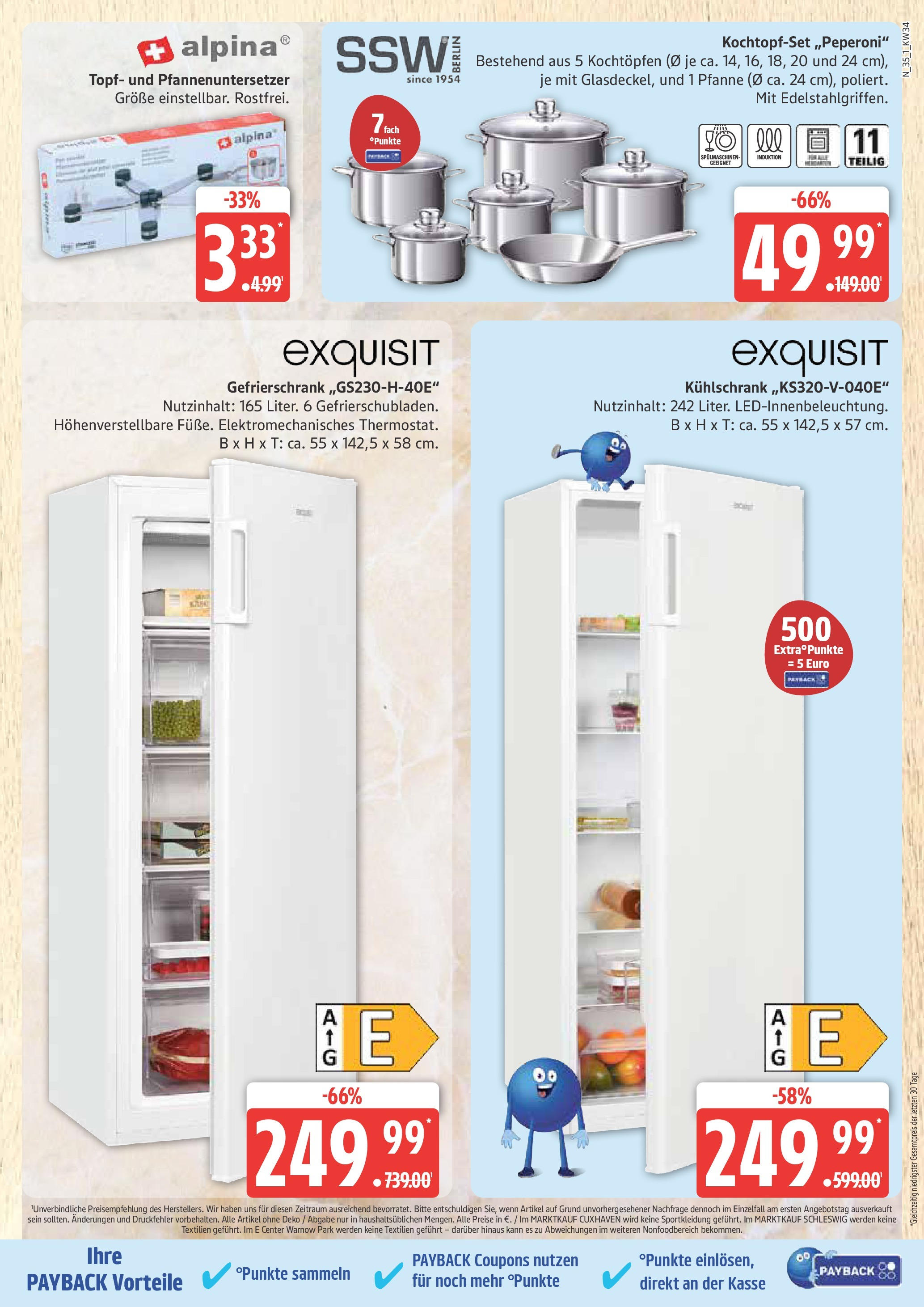 Marktkauf - Marktkauf: Wochenangebote (ab 17.08.2025) » Angebote ab Montag | Seite: 35 | Produkte: Gefrierschrank, Kühlschrank Marktkauf - Marktkauf: Wochenangebote (ab 17.08.2025) » Angebote online | Seite: 35 | Produkte: Gefrierschrank, Kühlschrank