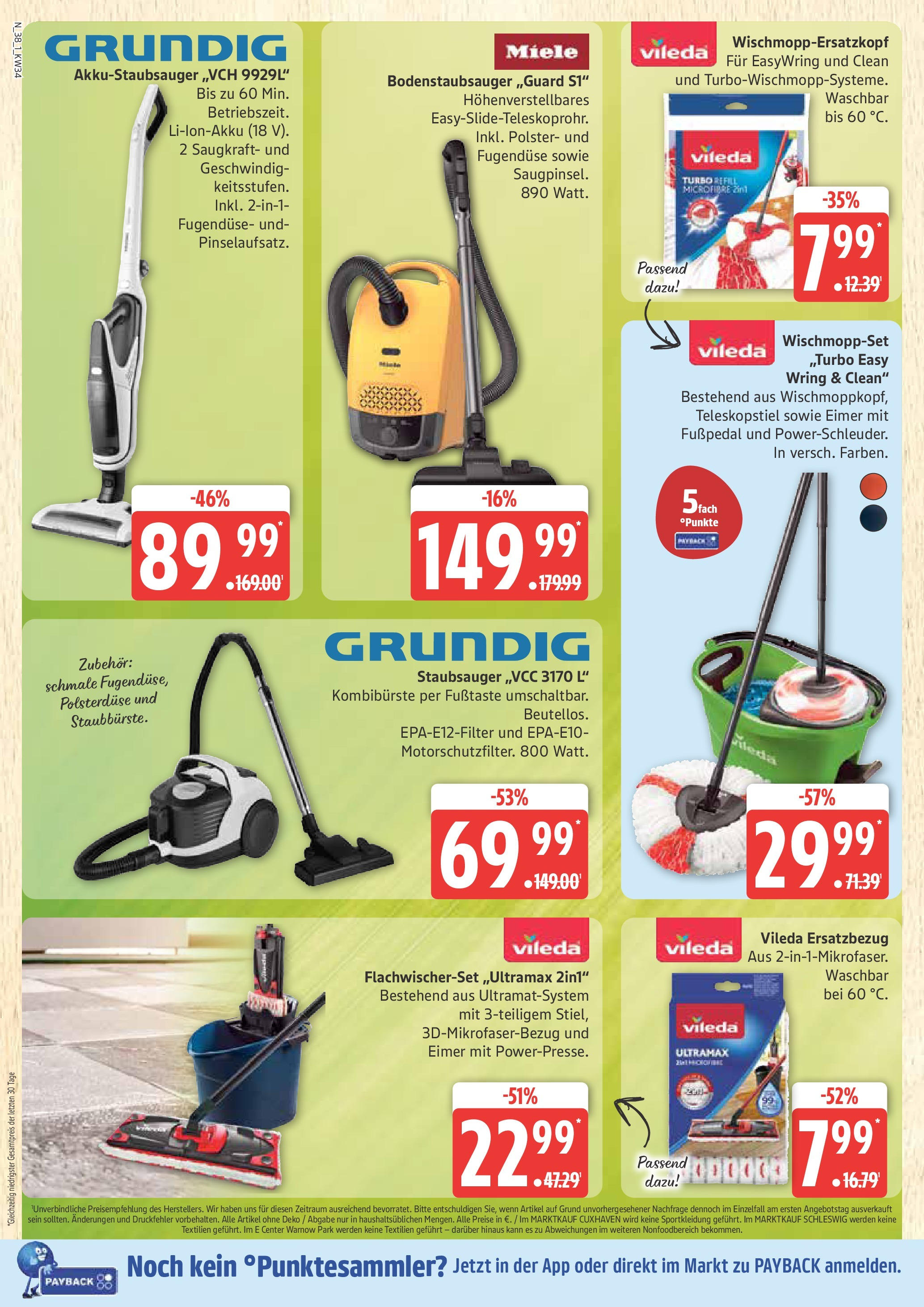 Marktkauf - Marktkauf: Wochenangebote (ab 17.08.2025) » Angebote ab Montag | Seite: 38 | Produkte: Miele, Staubsauger Marktkauf - Marktkauf: Wochenangebote (ab 17.08.2025) » Angebote online | Seite: 38 | Produkte: Miele, Staubsauger