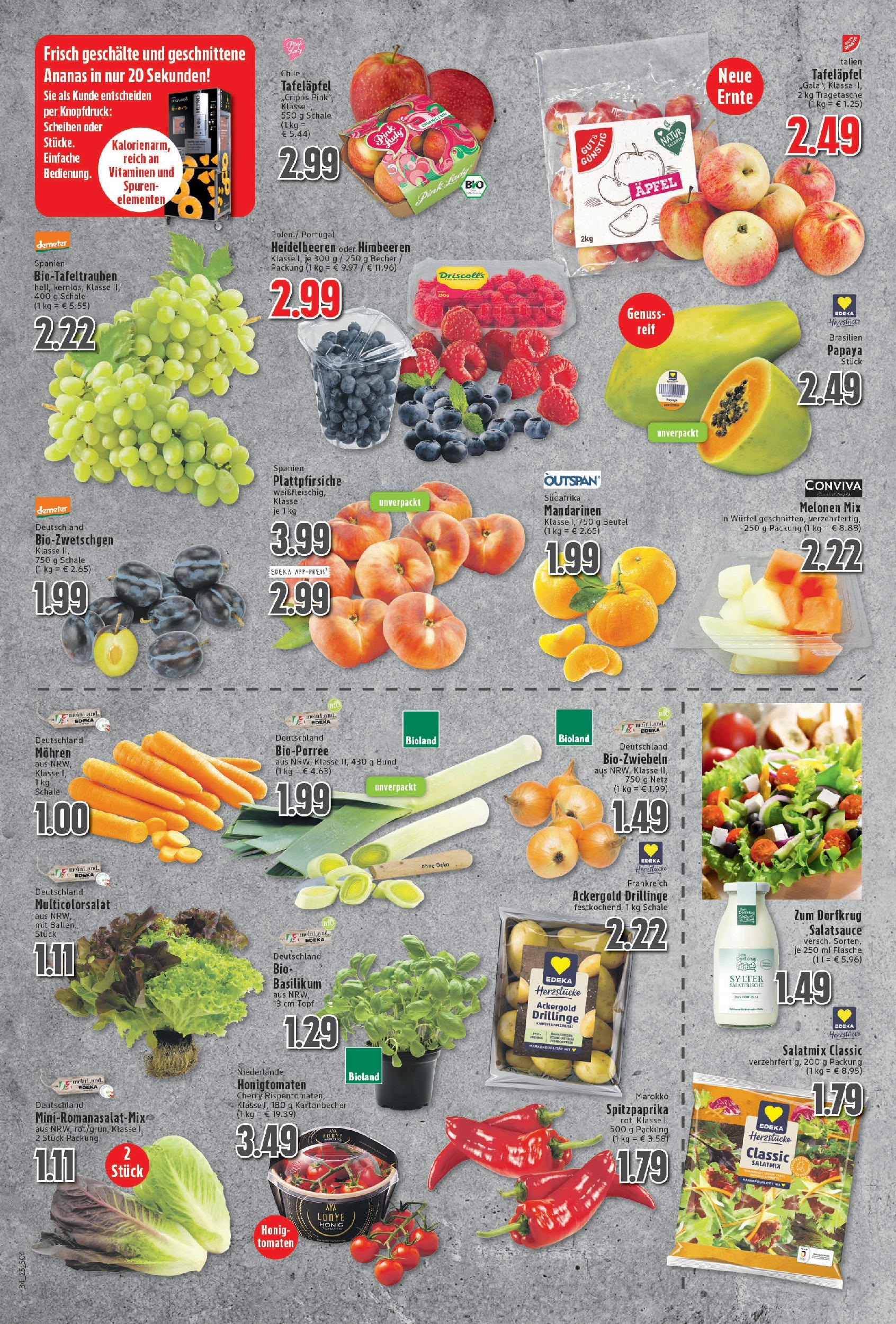 Edeka prospekt Moers	 (ab 17.08.2025) » Angebote Online | Seite: 4 | Produkte: Dressing, Mandarinen, Ananas, Mohren