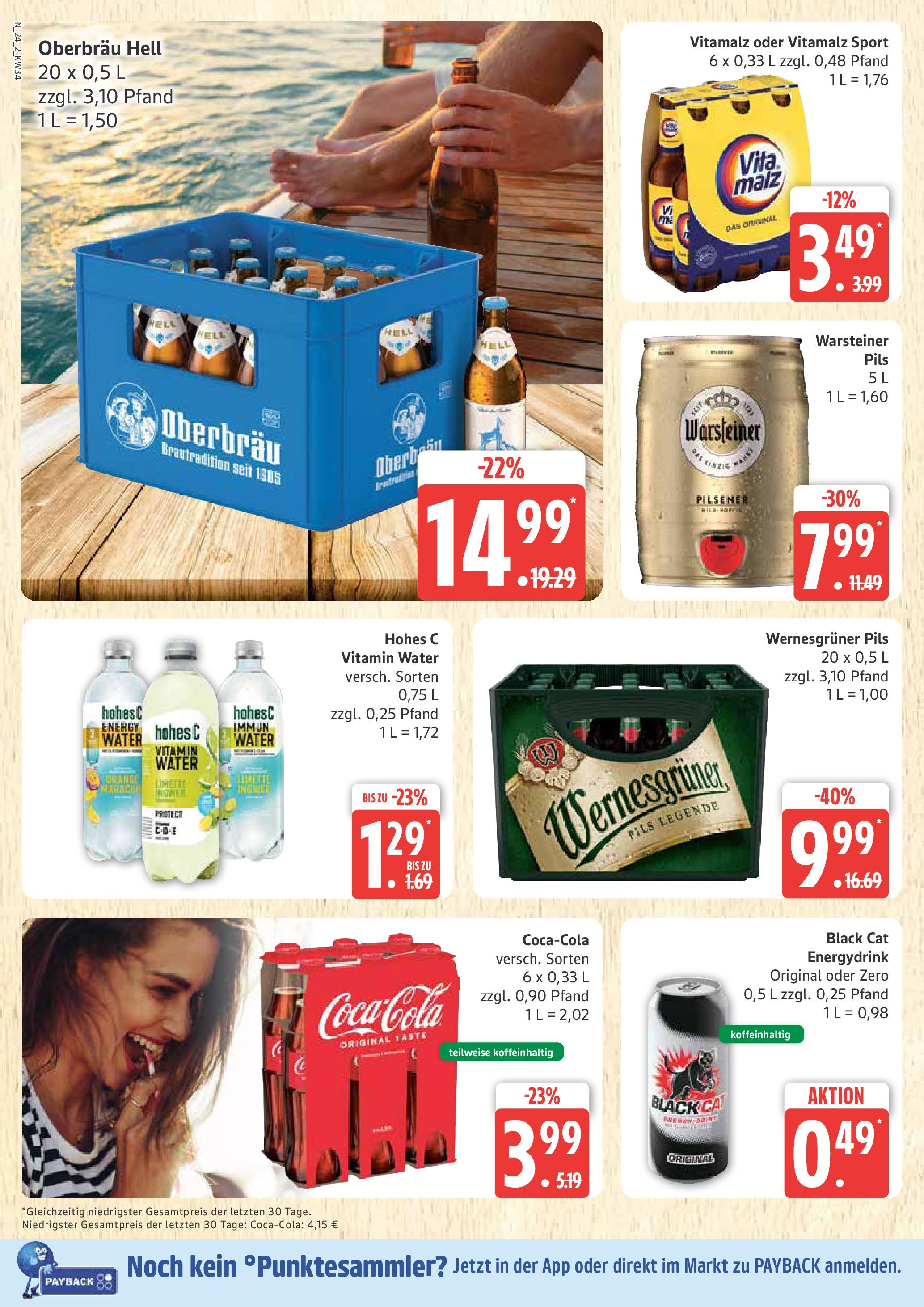 Marktkauf - Marktkauf: Wochenangebote (ab 17.08.2025) » Angebote ab Montag | Seite: 24 | Produkte: Energy, Pils, Wernesgruner, Warsteiner Marktkauf - Marktkauf: Wochenangebote (ab 17.08.2025) » Angebote online | Seite: 24 | Produkte: Energy, Pils, Wernesgruner, Warsteiner
